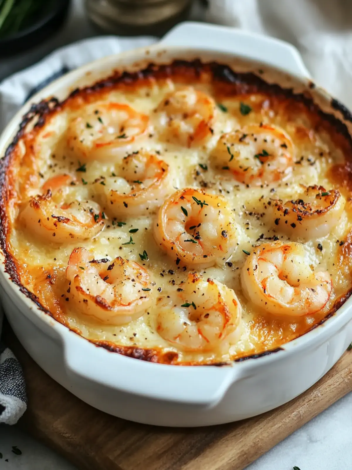 Keto Garlic Shrimp Au Gratin: Creamy, Cheesy, Low-Carb Bliss 4 Keto Garlic Shrimp Au Gratin