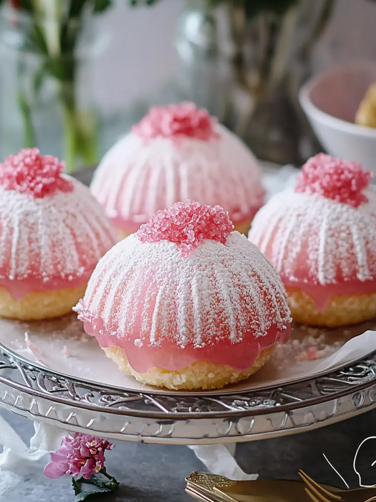 Nostalgic Old Fashioned Pink Jelly Cakes for Sweet Memories 2 Old Fashioned Pink Jelly Cakes