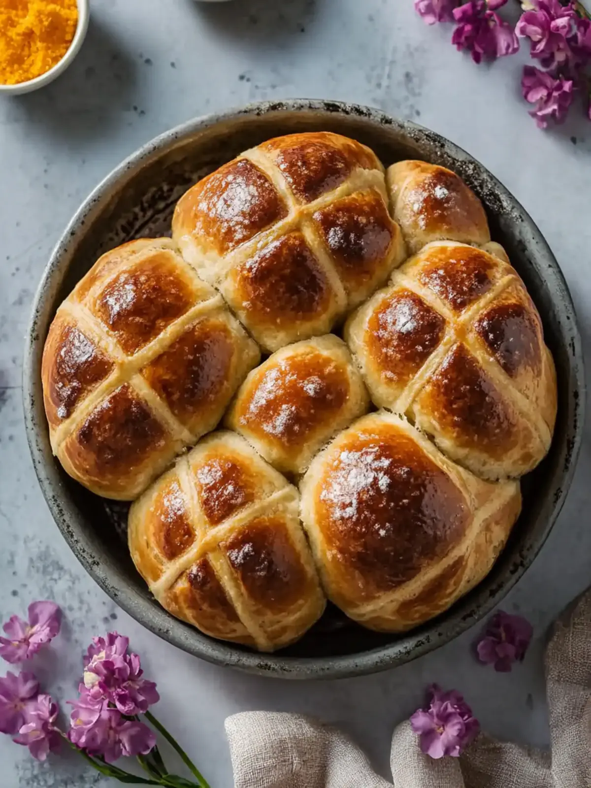 Fluffy Gluten Free Hot Cross Buns
