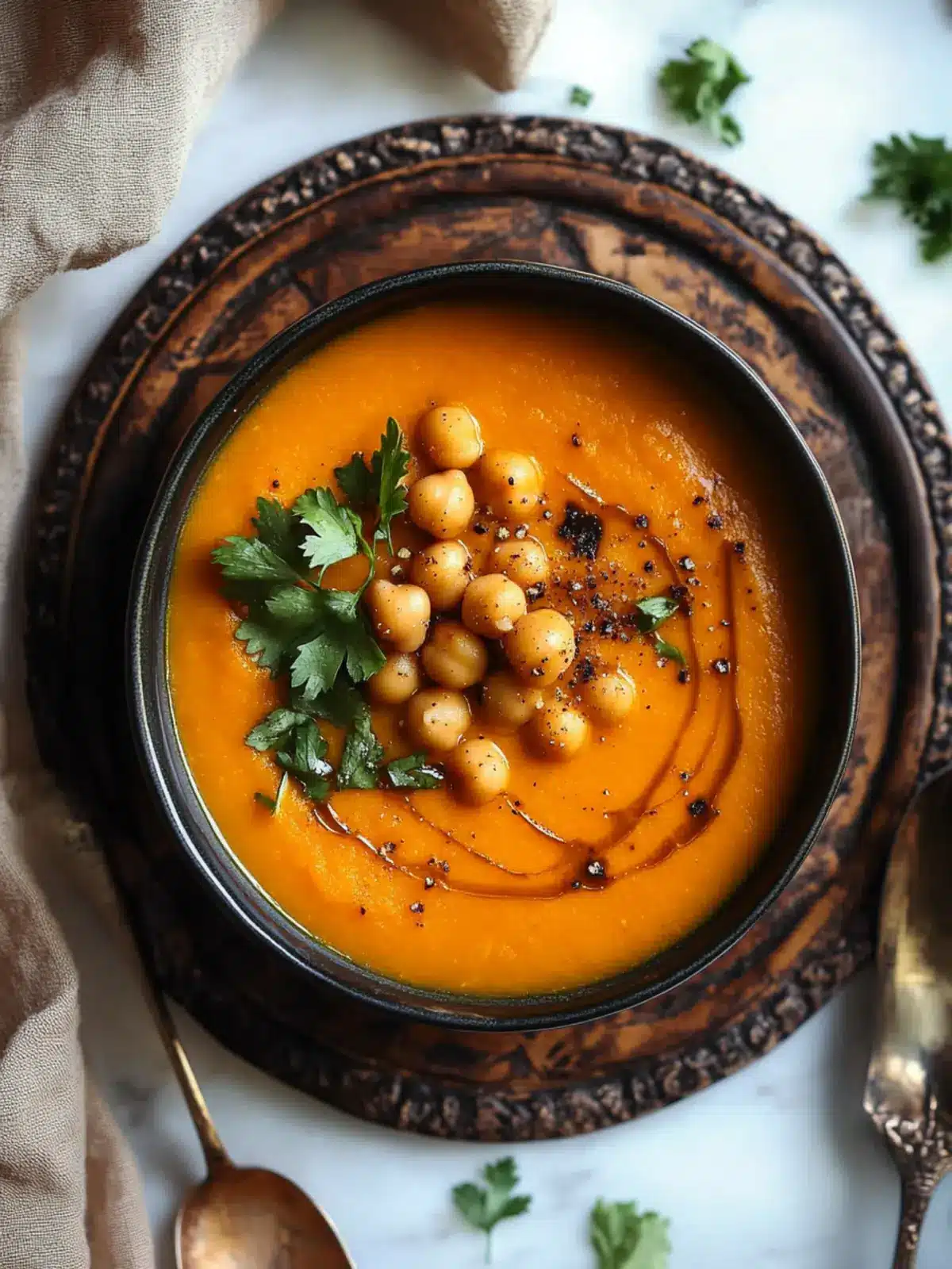Soul-Warming Moroccan Sweet Potato Soup with Chickpeas 5 Moroccan Sweet Potato Soup with Chickpeas