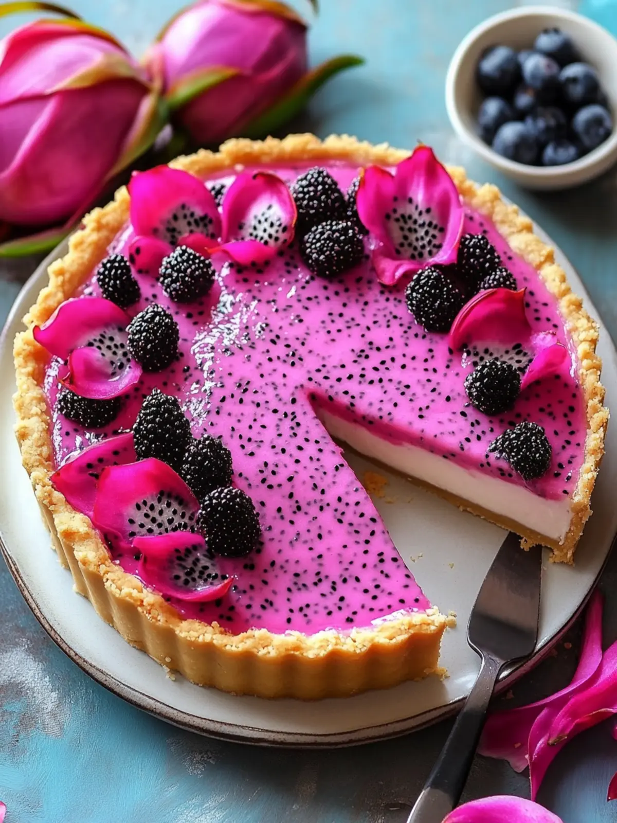 Delicious Dragon Fruit Cream Pie That's Gluten-Free and Easy 2 Dragon Fruit Cream Pie