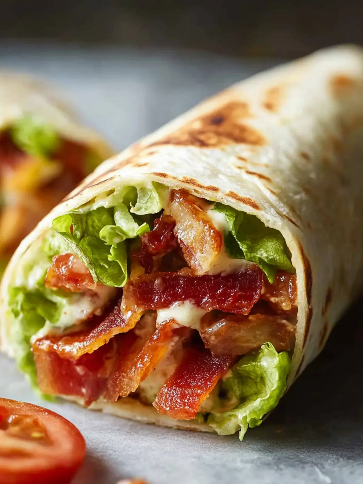 Gourmet BLT Wraps with Secret Sauce