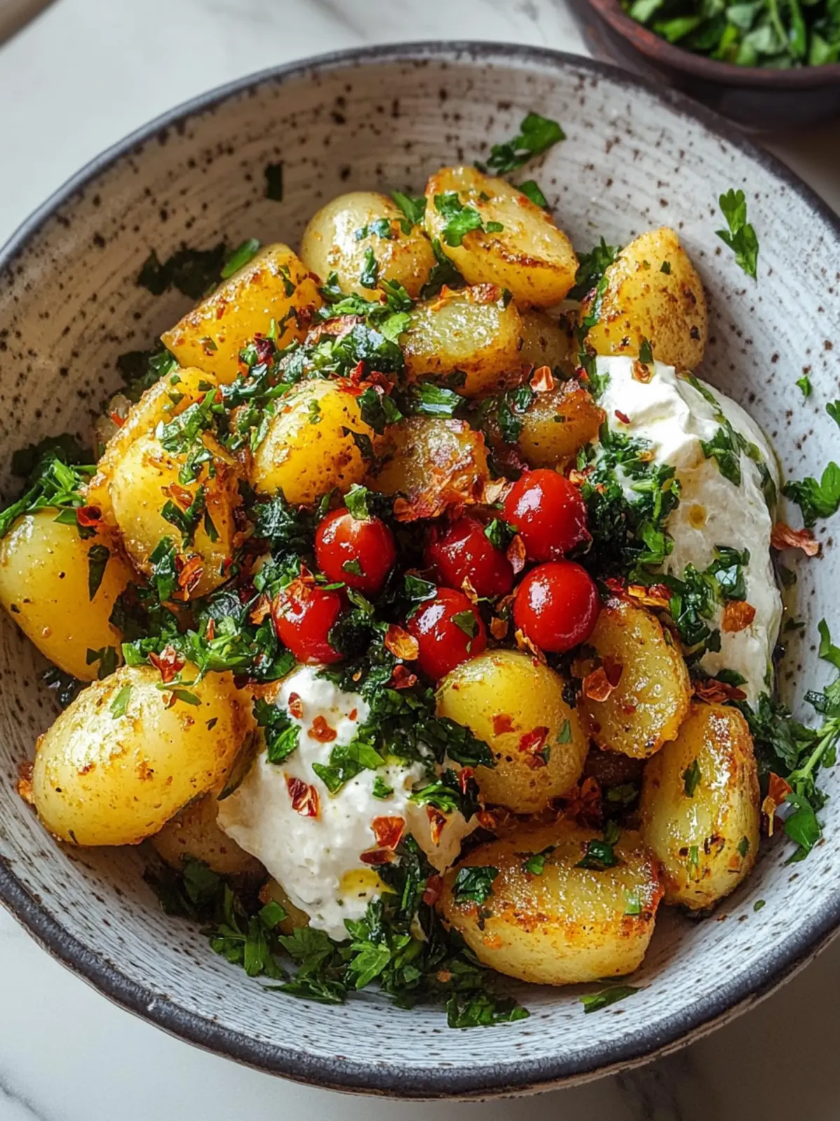 Savory Lebanese Batata Harra: A Spicy Garlic Delight 3 Lebanese Batata Harra