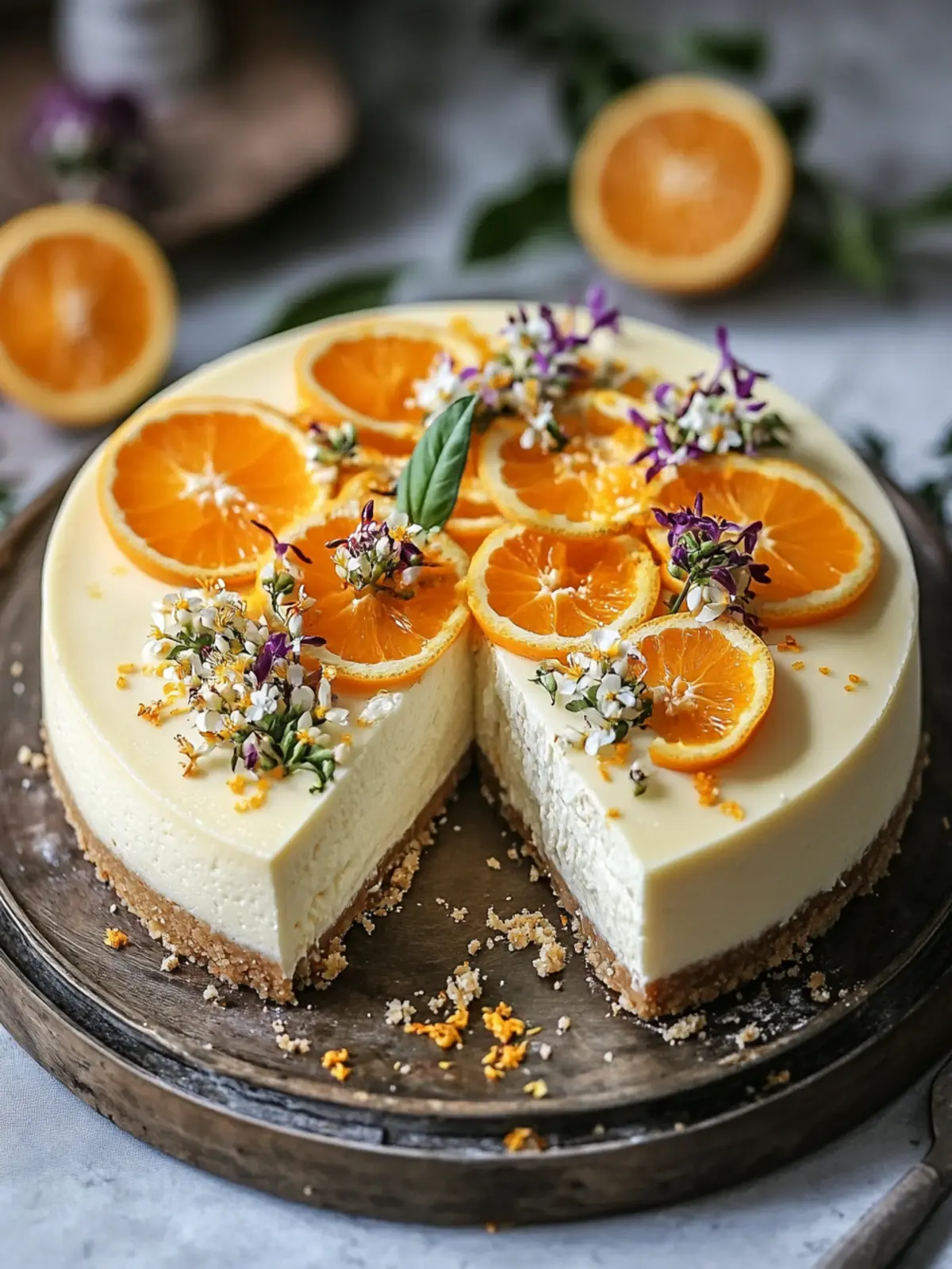Indulge in Moroccan Orange Blossom Cheesecake Bliss 5 Moroccan Orange Blossom Cheesecake