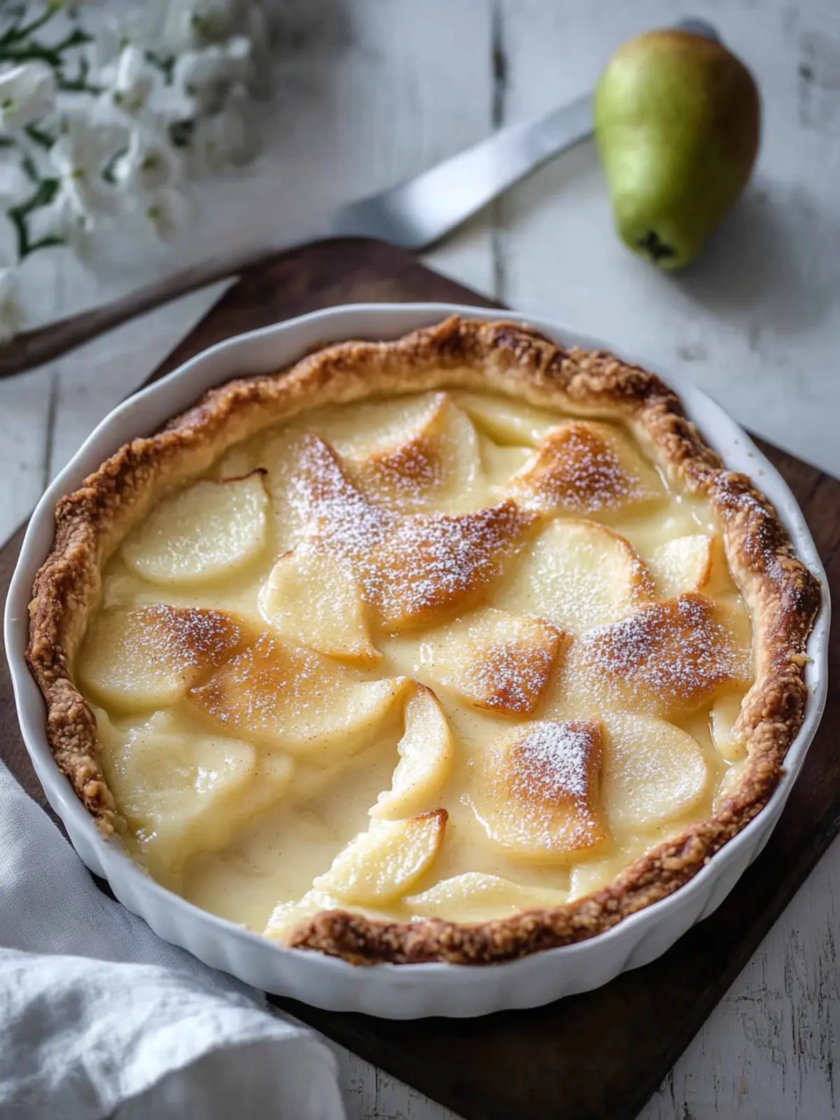 Delicious Homemade Pear Custard Pie for Effortless Comfort 2 Homemade Pear Custard Pie