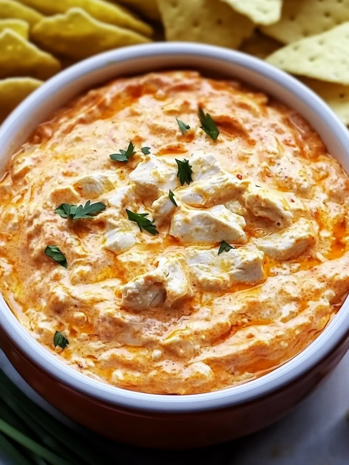 Creamy Rotisserie Chicken Buffalo Dip
