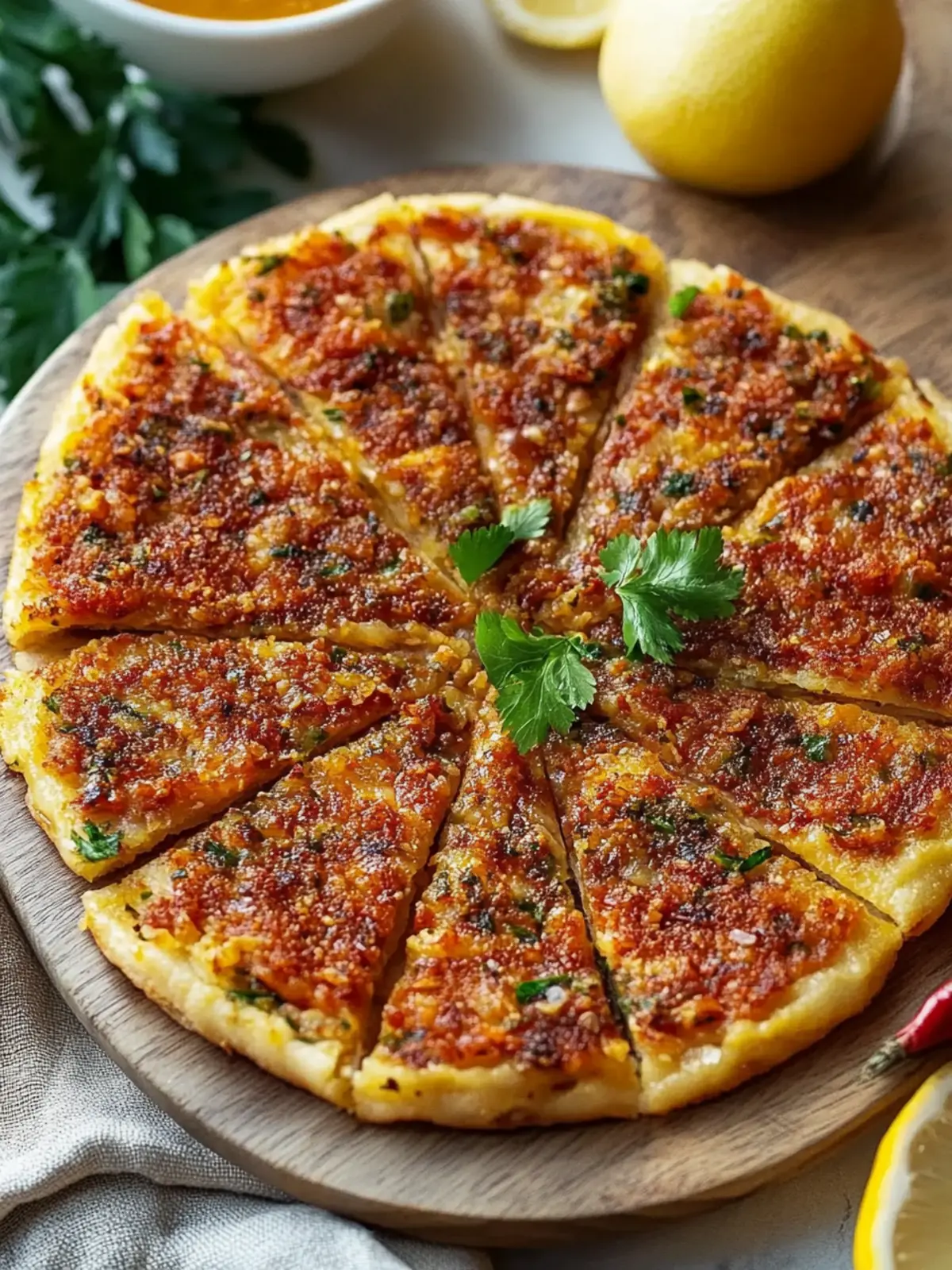 Ultimate Turkish Lahmacun – Quick, Crispy, and Customizable Treats 2 Turkish Lahmacun