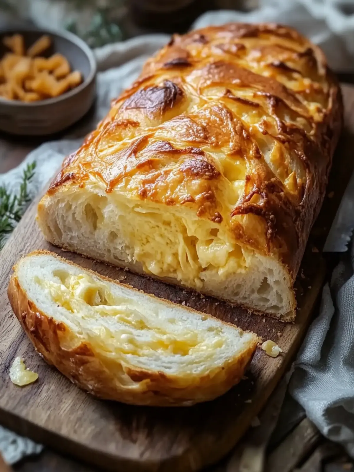 Cheese Bread Magic: No Knead, Homemade Happiness Await! 5 Cheese bread