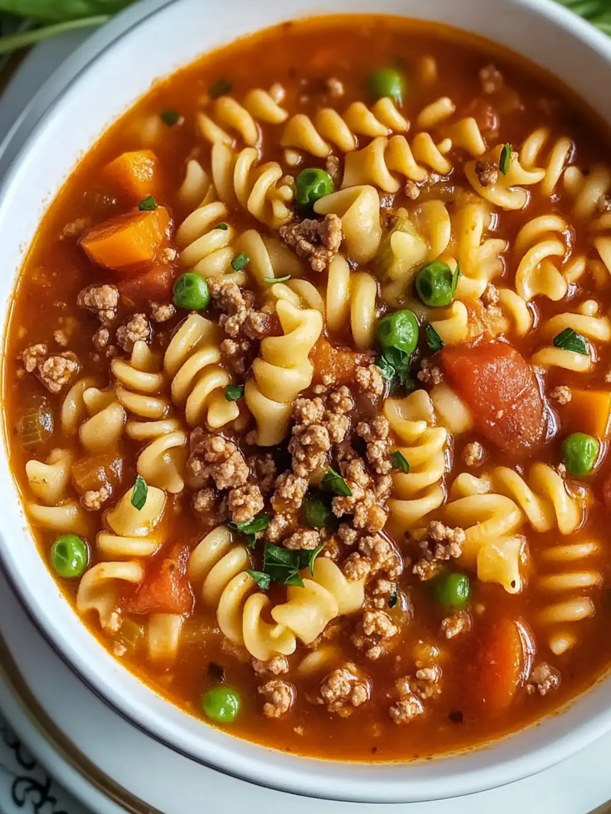 Hearty Homemade Ground Beef Pasta Soup in 30 Minutes 5 Homemade Ground Beef Pasta Soup