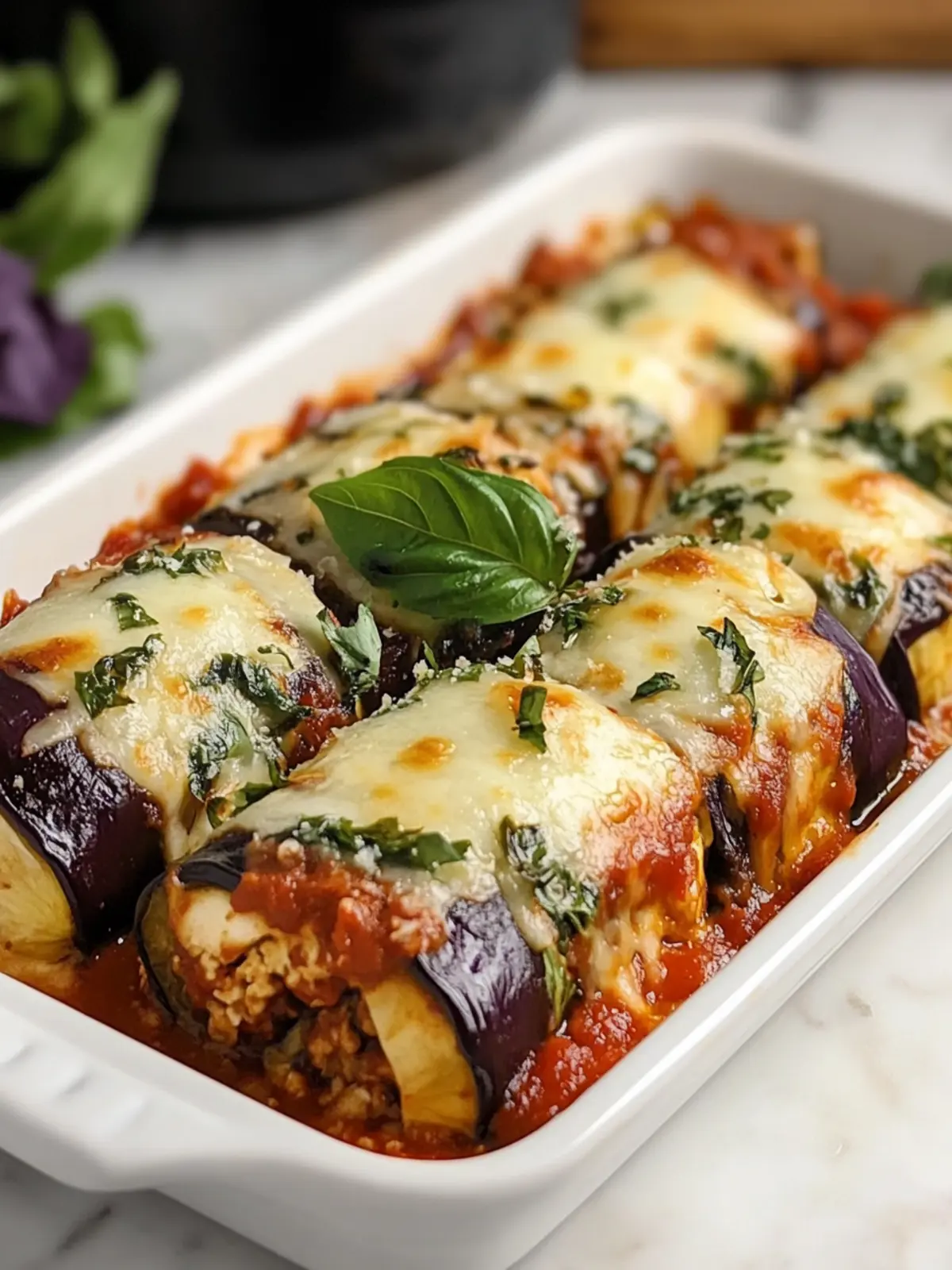 Healthy Eggplant Rollatini
