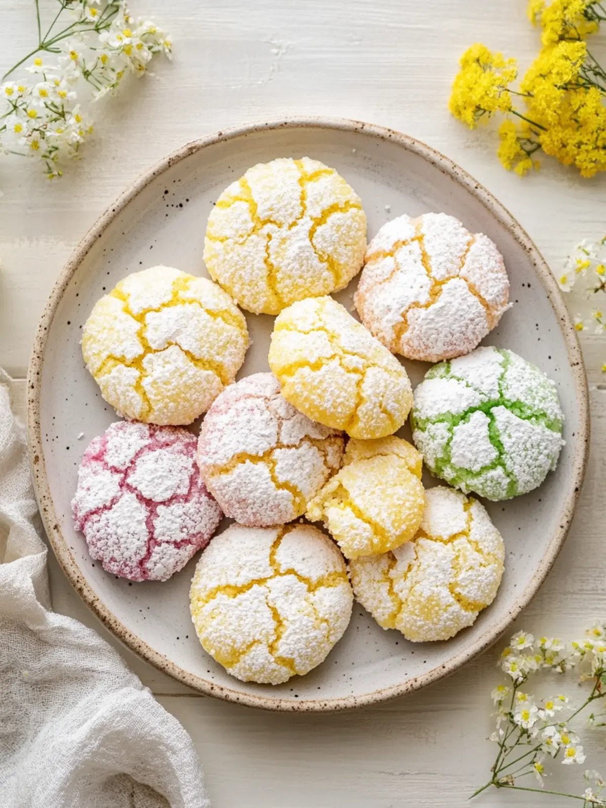 Springtime Crinkle Cookies: Sweet, Soft Treats for Every Bite 4 Springtime Crinkle Cookies