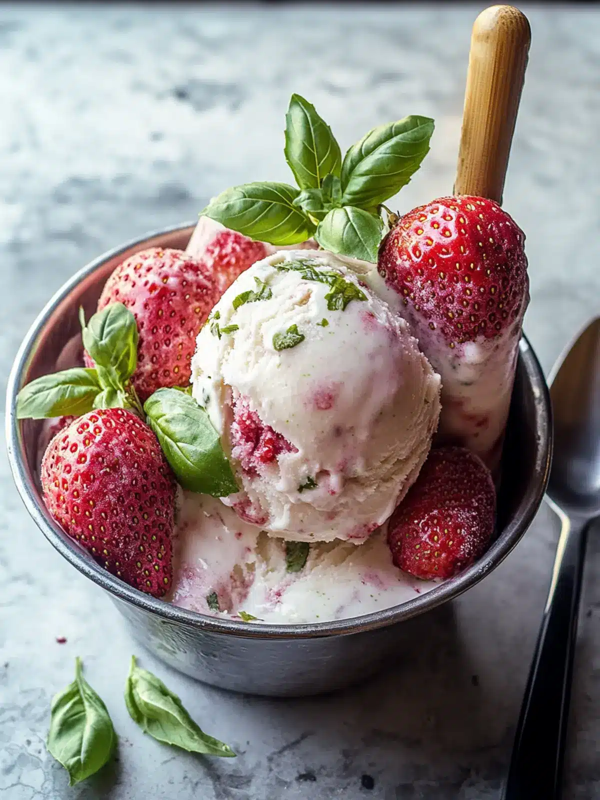Irresistible Roasted Strawberries & Lime Basil Ice Cream Recipe 5 Roasted Strawberries & Lime Basil Ice Cream