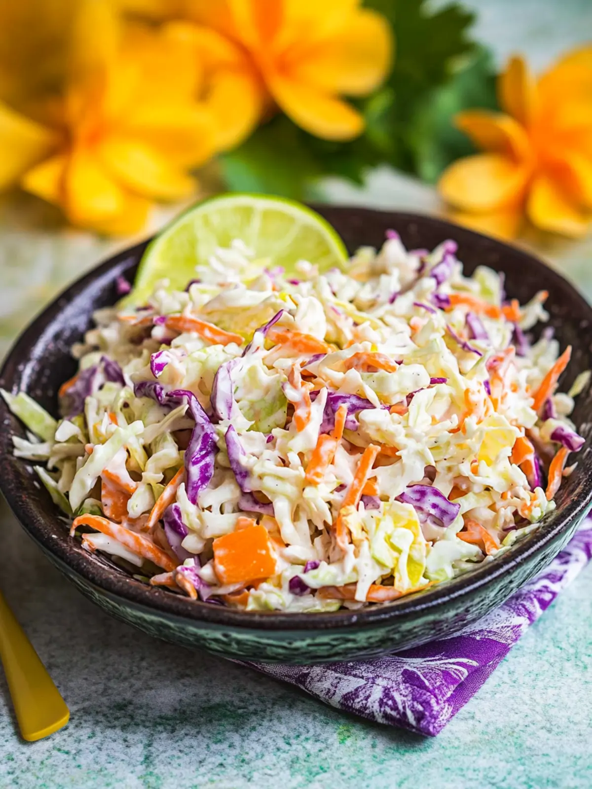 Refreshing Hawaiian Coleslaw with a Tangy Twist in 10 Minutes 2 Hawaiian Coleslaw