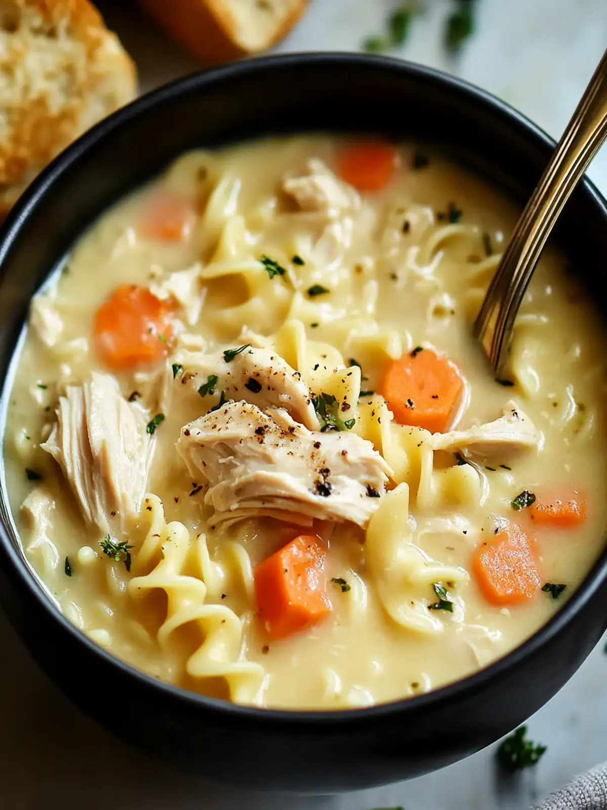 Creamy Crack Chicken Noodle Soup That Will Warm Your Heart 4 Creamy Crack Chicken Noodle Soup