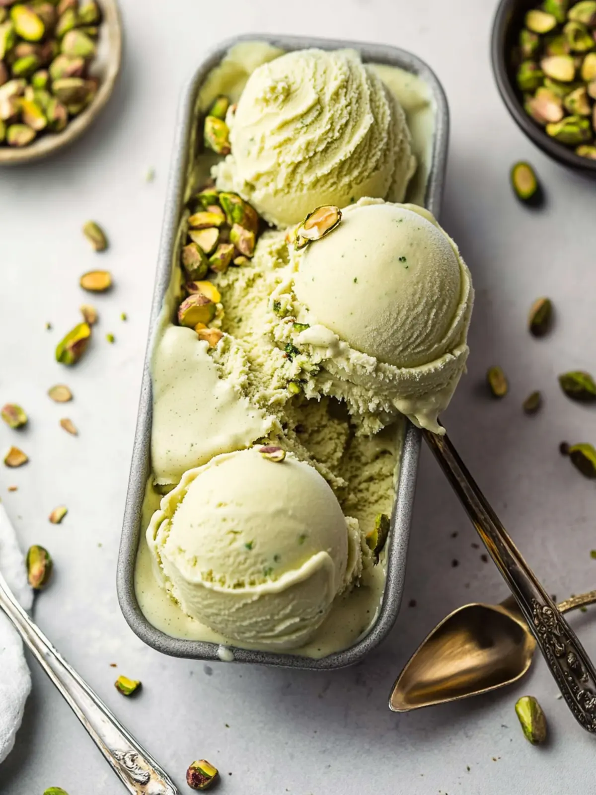 Delightfully Creamy Vegan Pistachio Ice Cream in 3 Steps 4 Vegan Pistachio Ice Cream