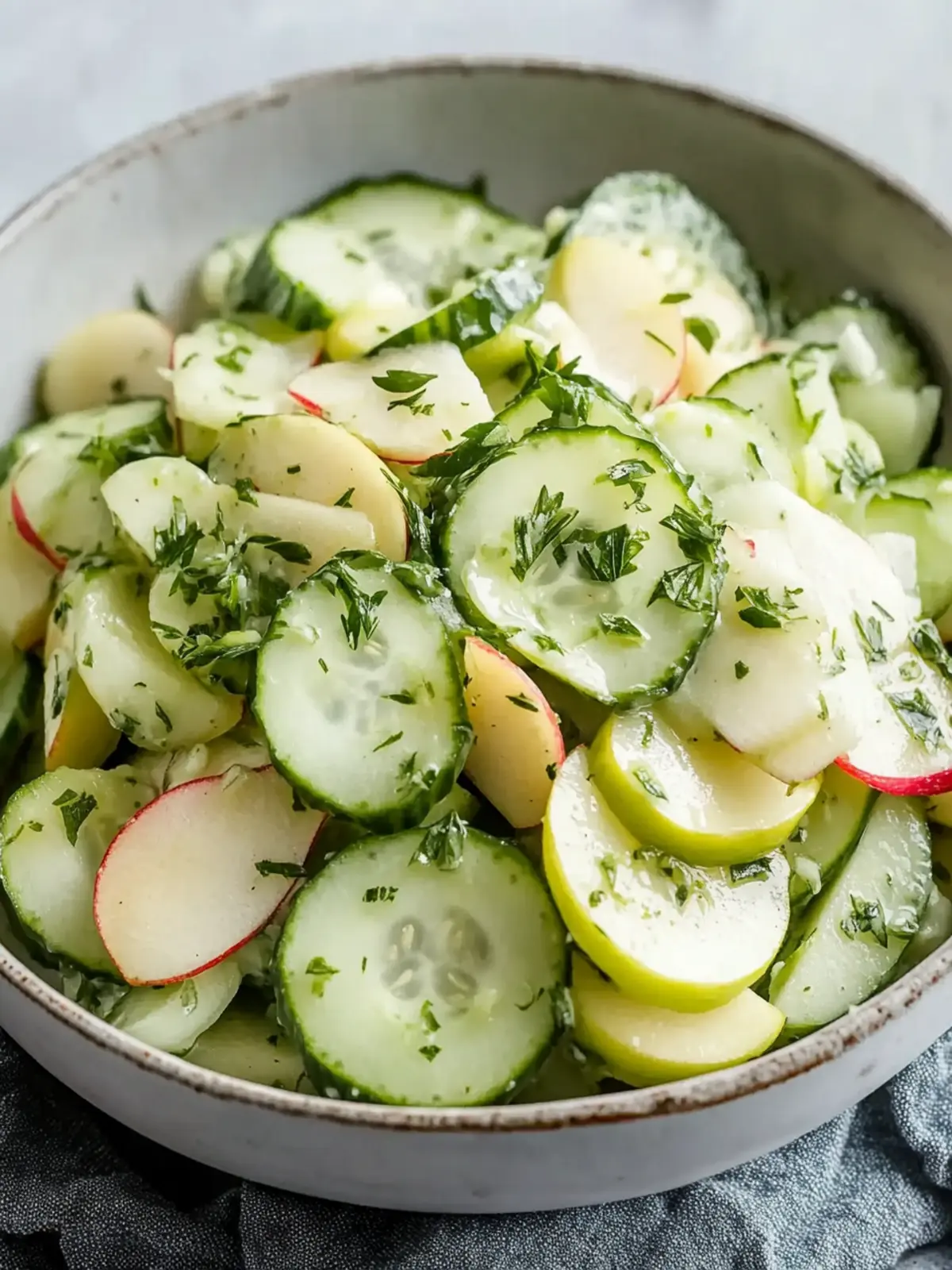 Crunchy Cucumber Apple Salad: A Refreshing Summer Delight 4 Crunchy Cucumber Apple Salad