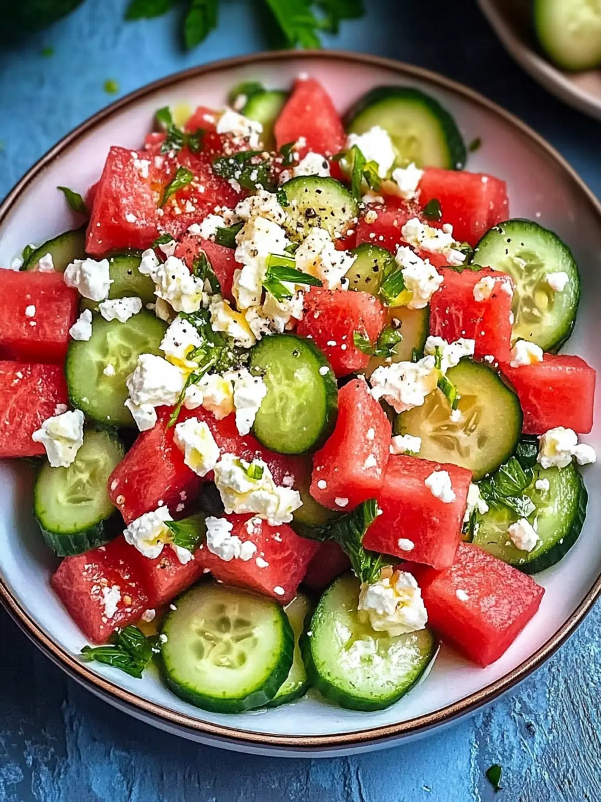 Refreshing Watermelon Cucumber Salad with Feta for Summer Bliss 5 Watermelon Cucumber Salad and Feta