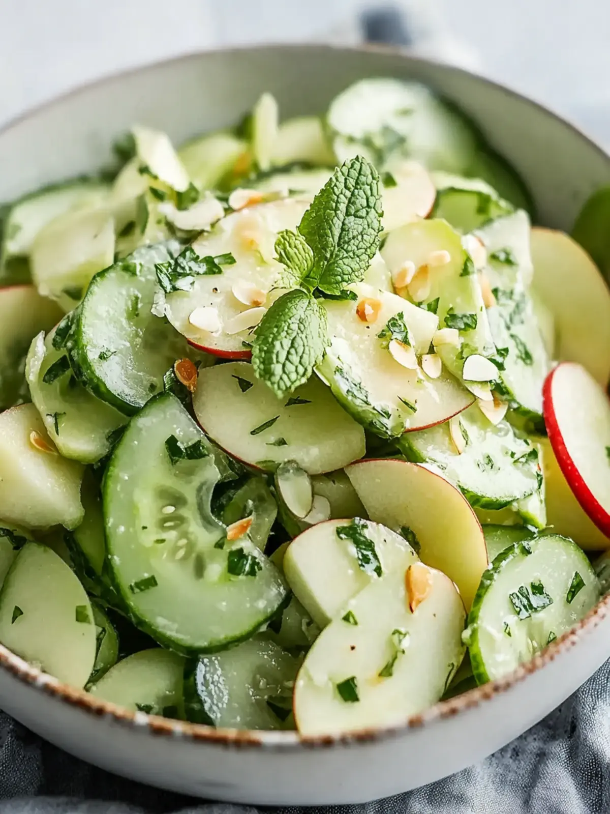 Crunchy Cucumber Apple Salad: A Refreshing Summer Delight 2 Crunchy Cucumber Apple Salad