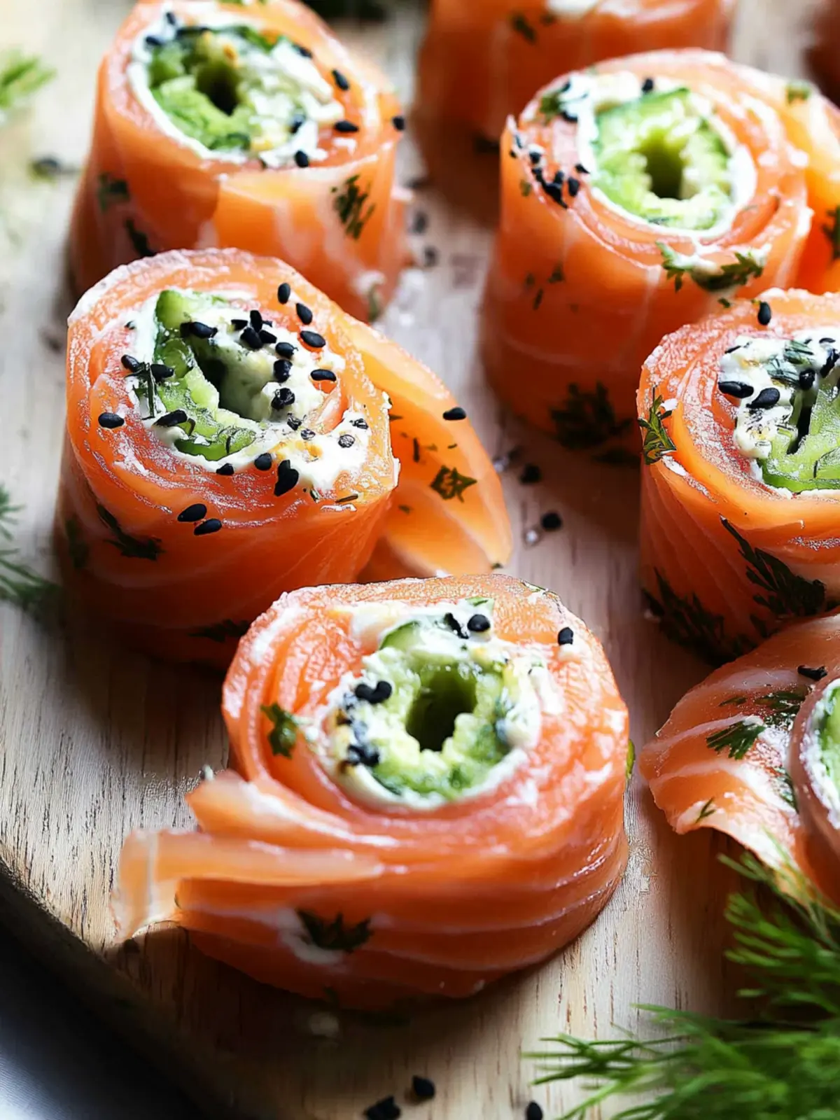 Smoked Salmon Roll Ups
