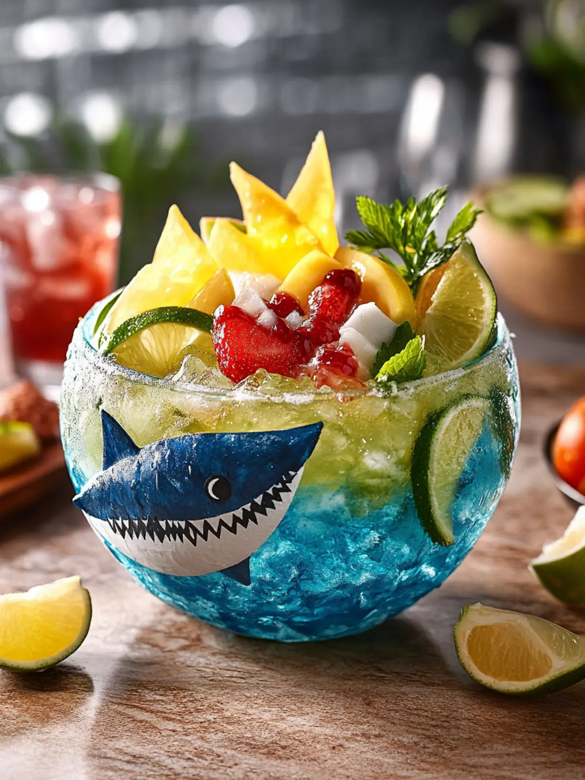 Make Splashy Applebee’s Shark Bowl at Home in 10 Minutes 2 Applebee’s Shark Bowl