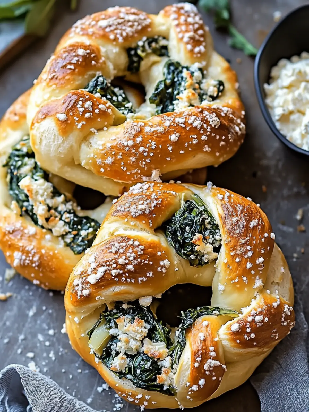 Savory Spinach and Artichoke Stuffed Soft Pretzels You’ll Love 5 Spinach and Artichoke Stuffed Soft Pretzels