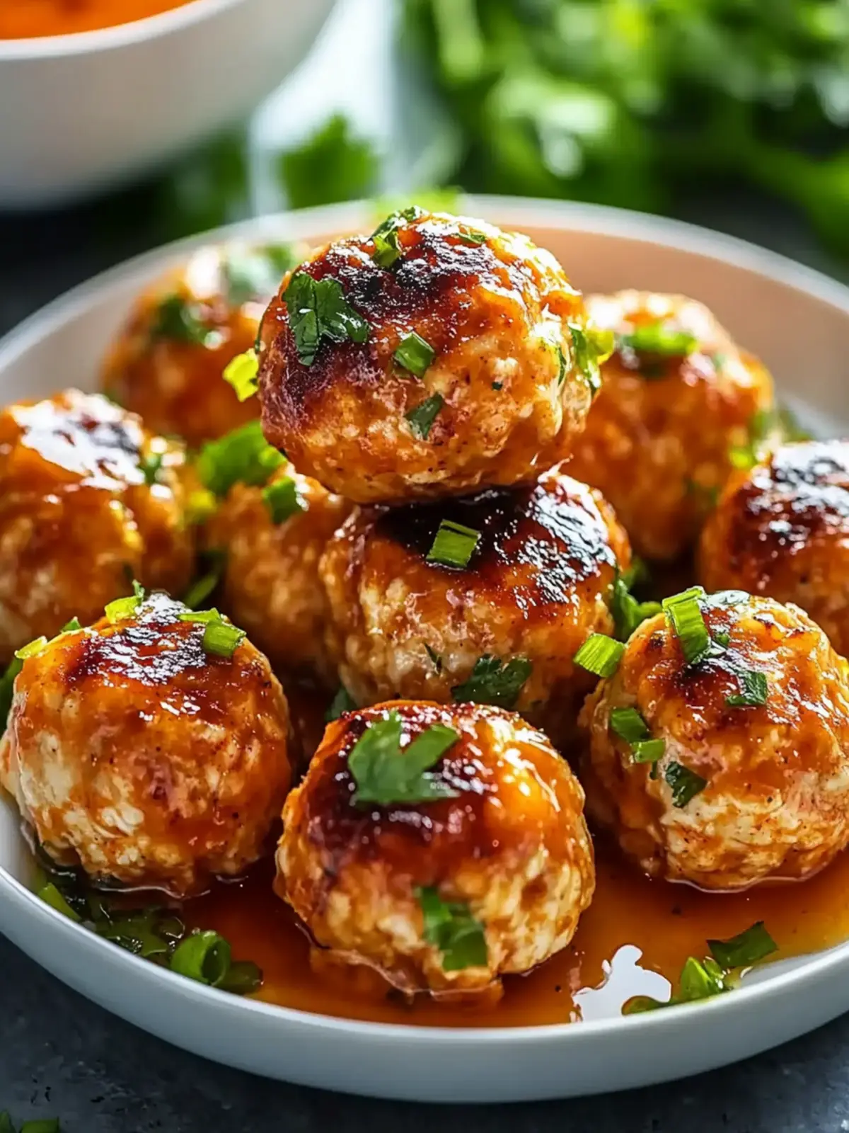 Baked Buffalo Chicken Meatballs: Juicy, Spicy, Keto Delight 3 Baked Buffalo Chicken Meatballs