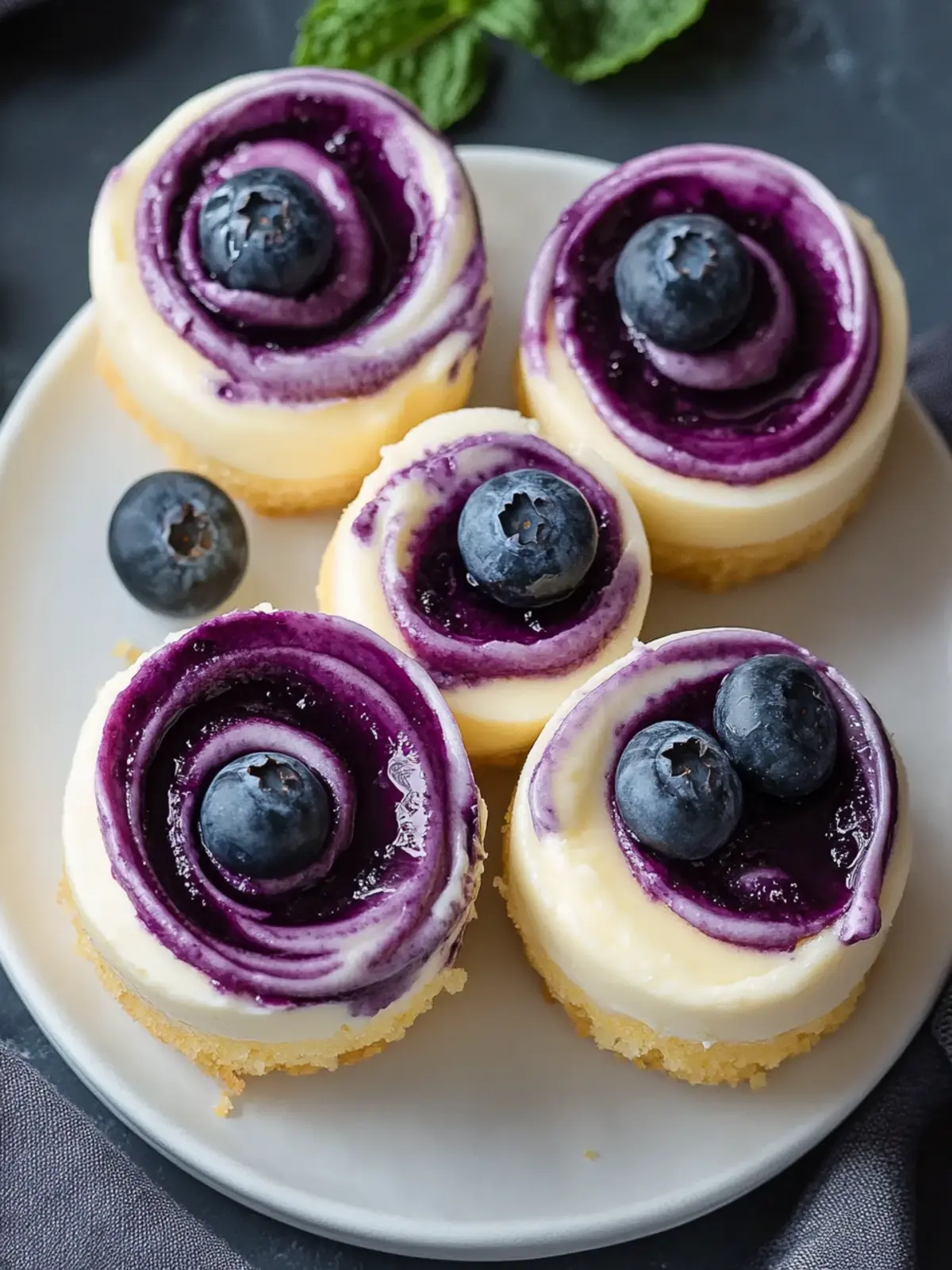 Juicy Mini Lemon Blueberry Cheesecakes That Wow Your Guests 4 Juicy Mini Lemon Blueberry Cheesecakes