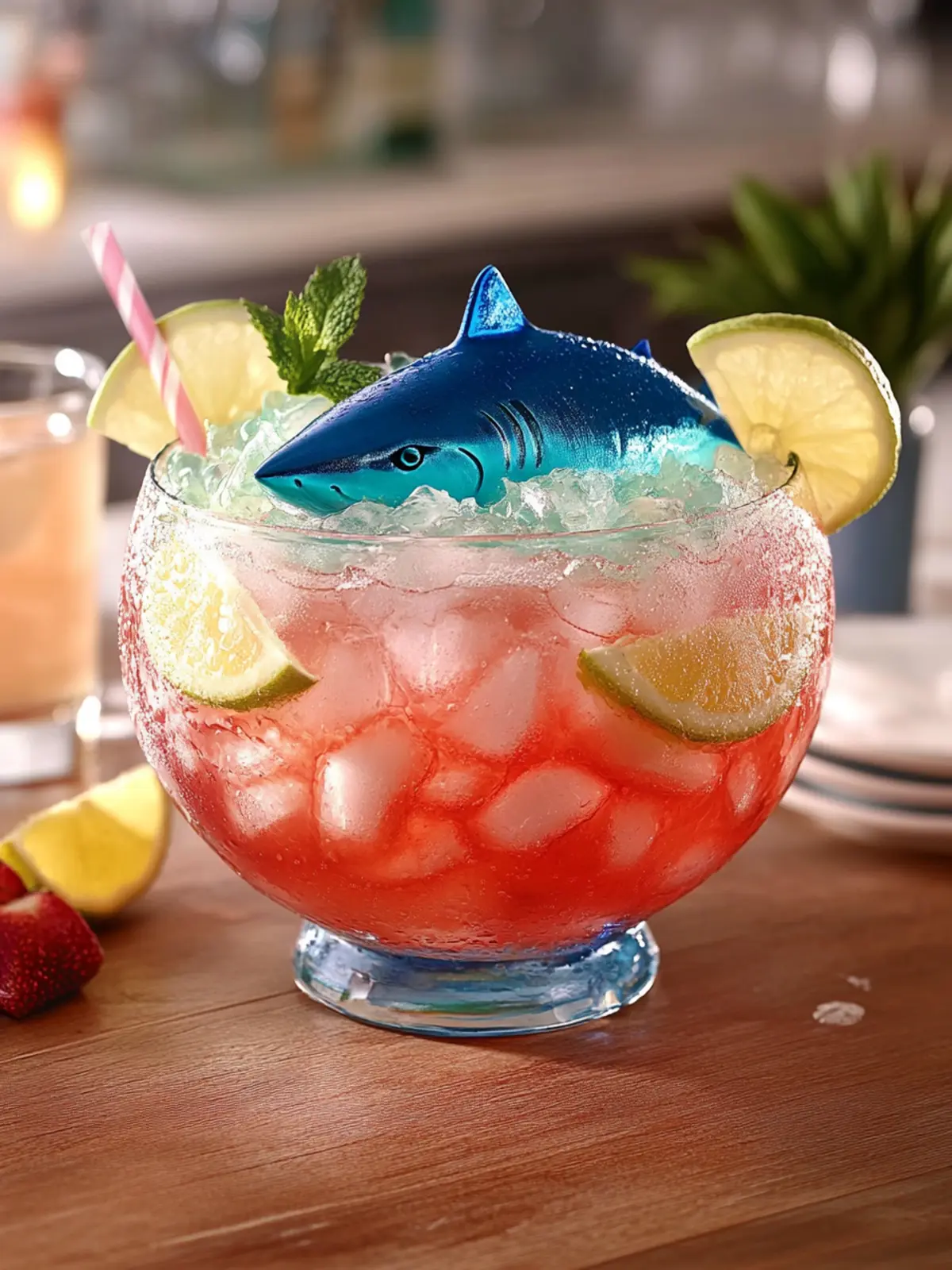 Make Splashy Applebee’s Shark Bowl at Home in 10 Minutes 3 Applebee’s Shark Bowl