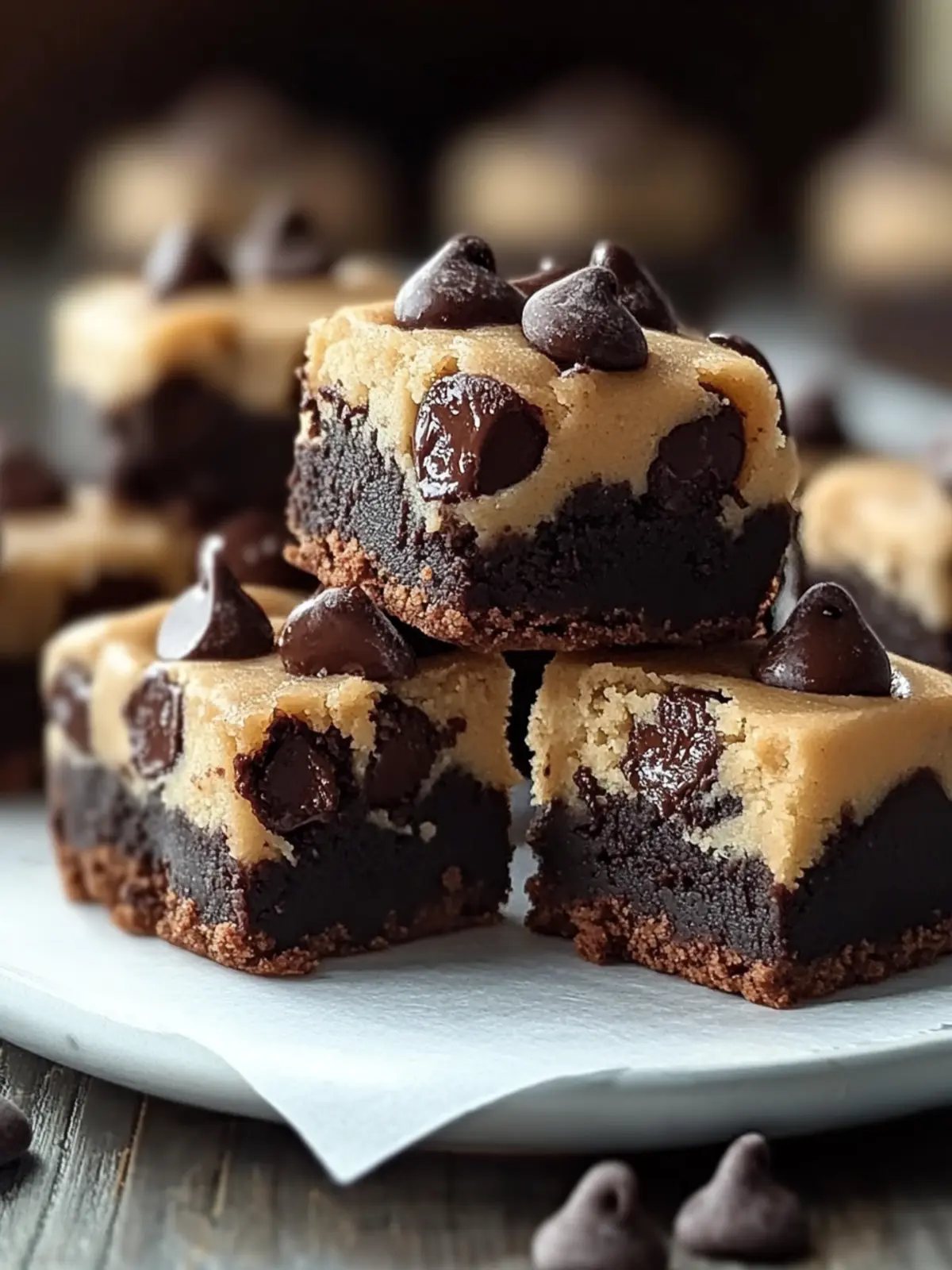 Decadent Chocolate Chip Cookie Dough Brownie Bites Recipe 2 Chocolate Chip Cookie Dough Brownie Bites