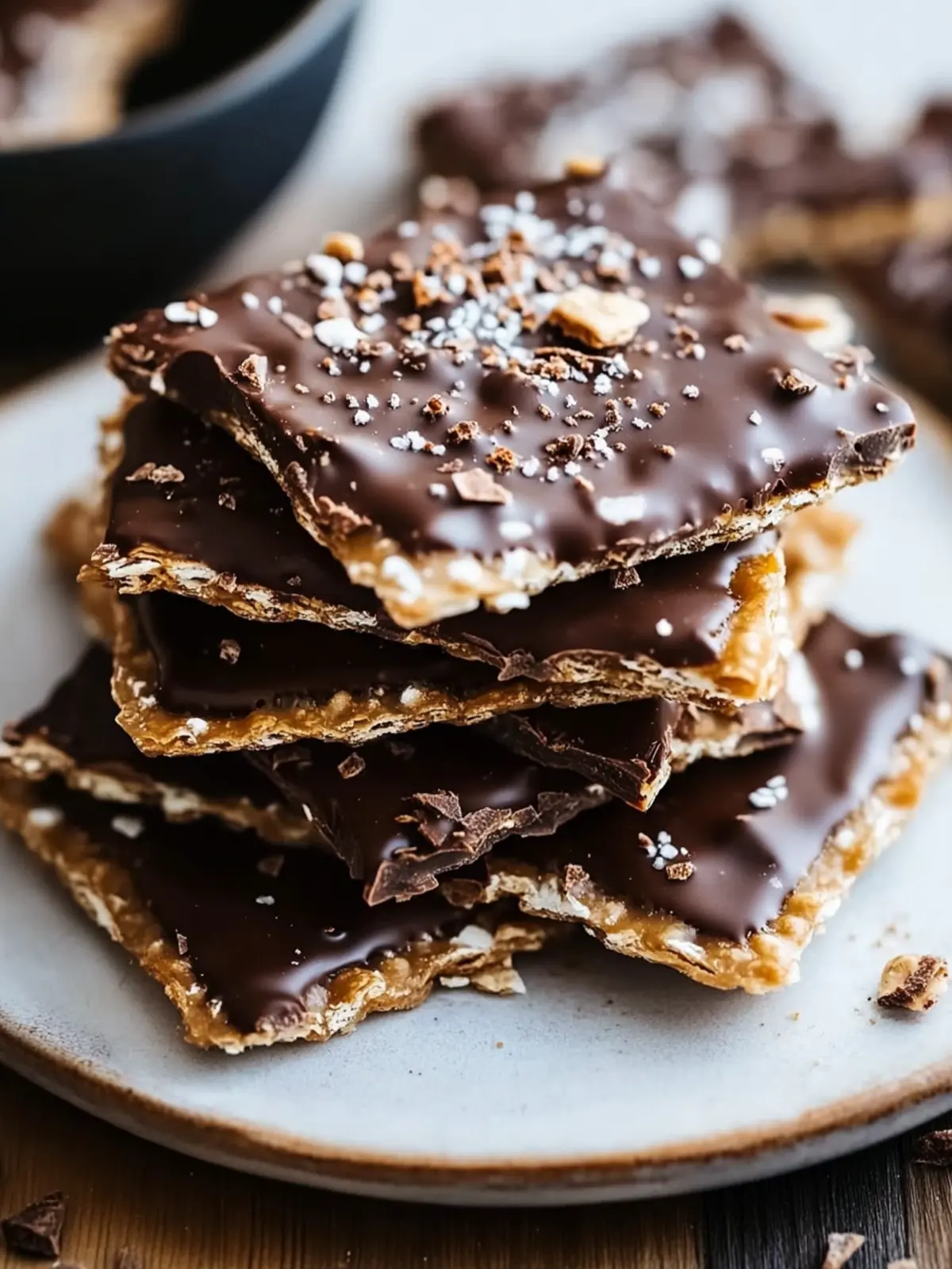 Chocolate Covered Matzo Crackers with Buttery Toffee Twist 5 Chocolate Covered Matzo Crackers