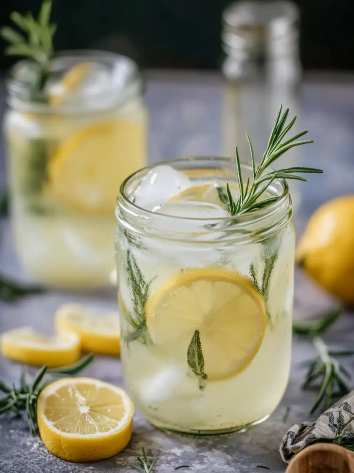 Sip Fresh Mint and Rosemary Lemonade with Vanilla Bliss 3 Mint and Rosemary Lemonade with Vanilla