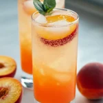 Sparkling Peach Sunrise: Your Dreamy Summer Mocktail Delight 10 Sparkling Peach Sunrise