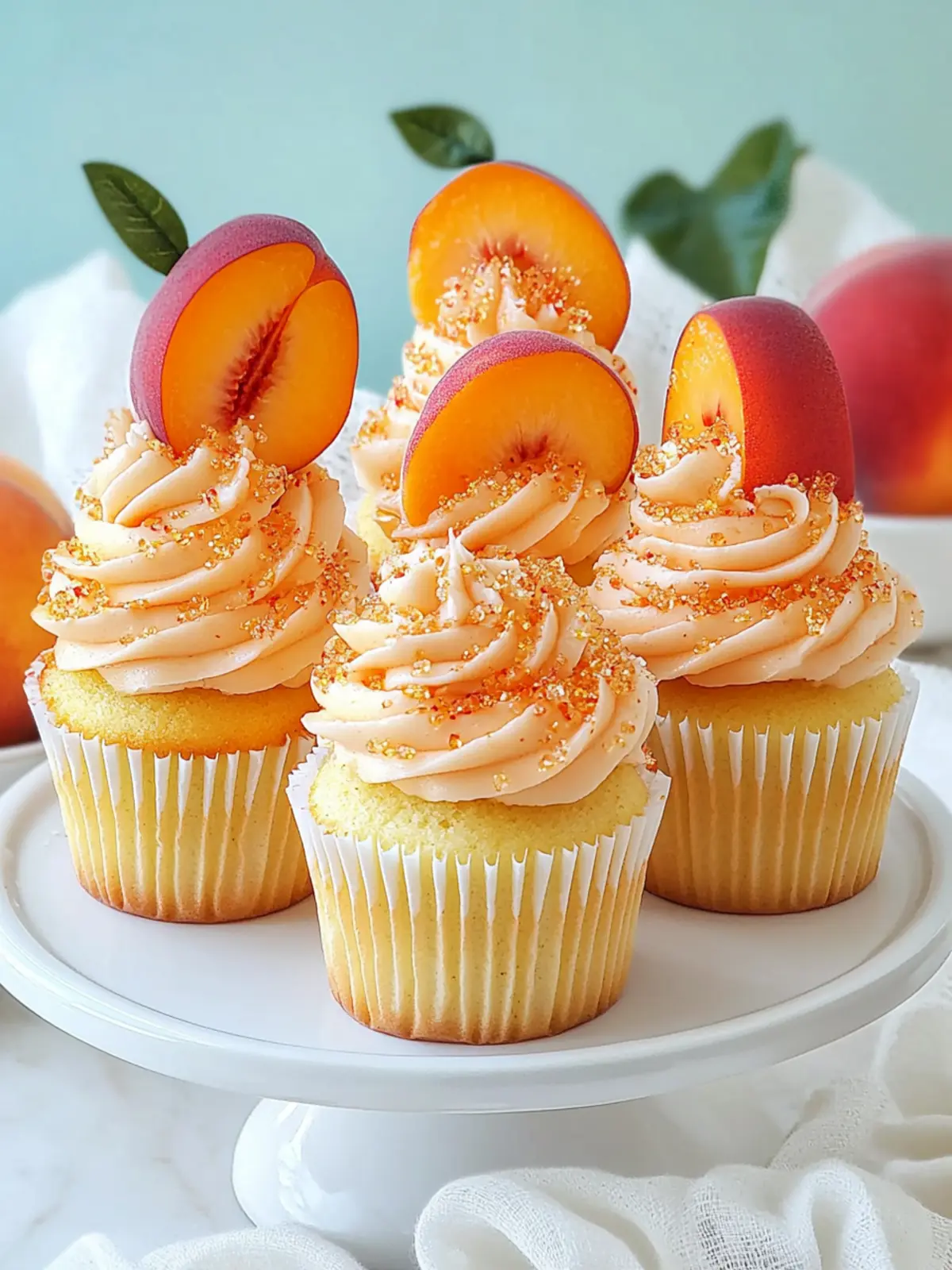 Peach Bellini Cupcakes That Will Elevate Your Dessert Game 3 Peach Bellini Cupcakes