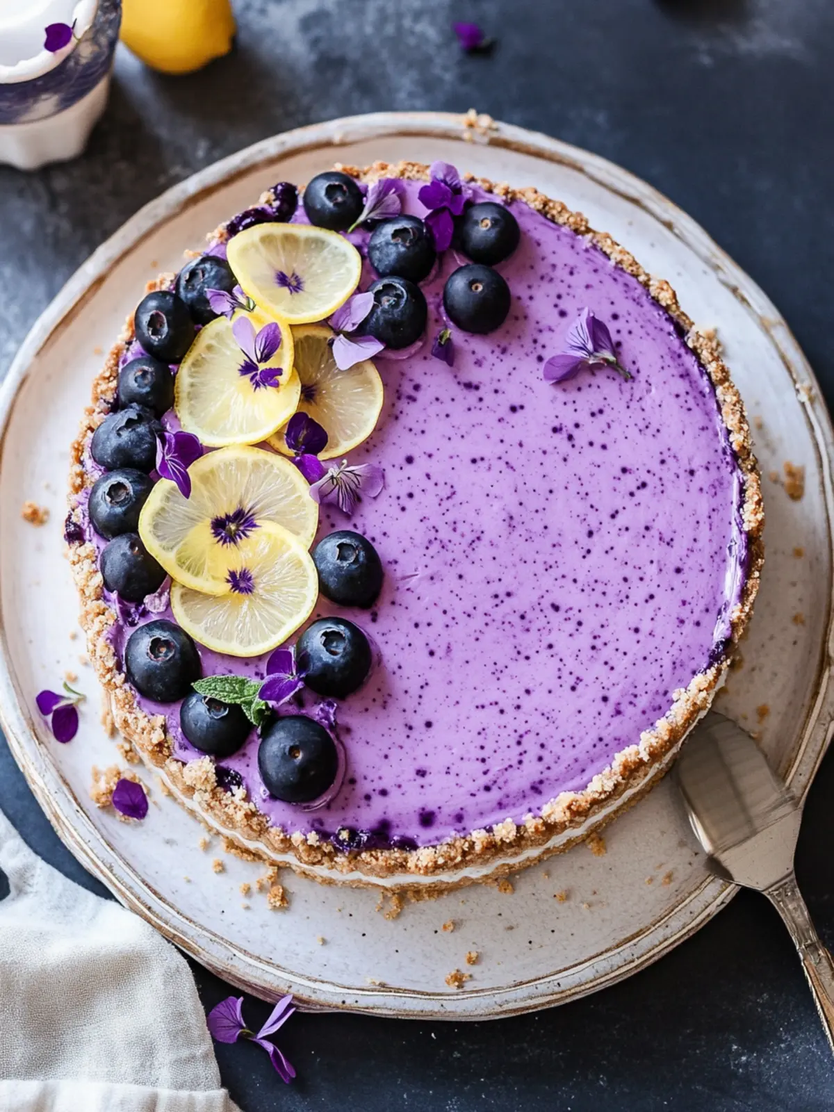 No Bake Lemon Blueberry Cheesecake for a Refreshing Treat 3 No Bake Lemon Blueberry Cheesecake
