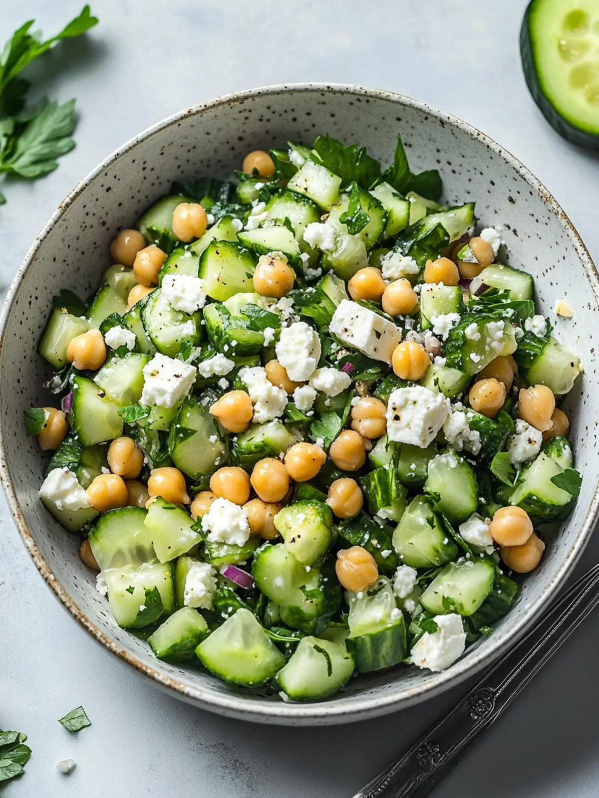 Fresh Cucumber Chickpea Feta Salad for Ultimate Flavor Boost 2 Cucumber Chickpea Feta Salad