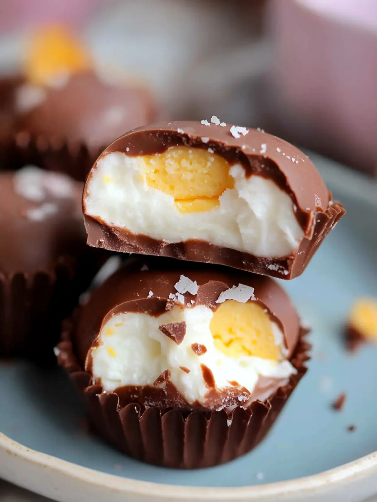 Delicious No-Bake Cadbury Creme Egg Bites You Must Try! 2 Cadbury Creme Egg Bites
