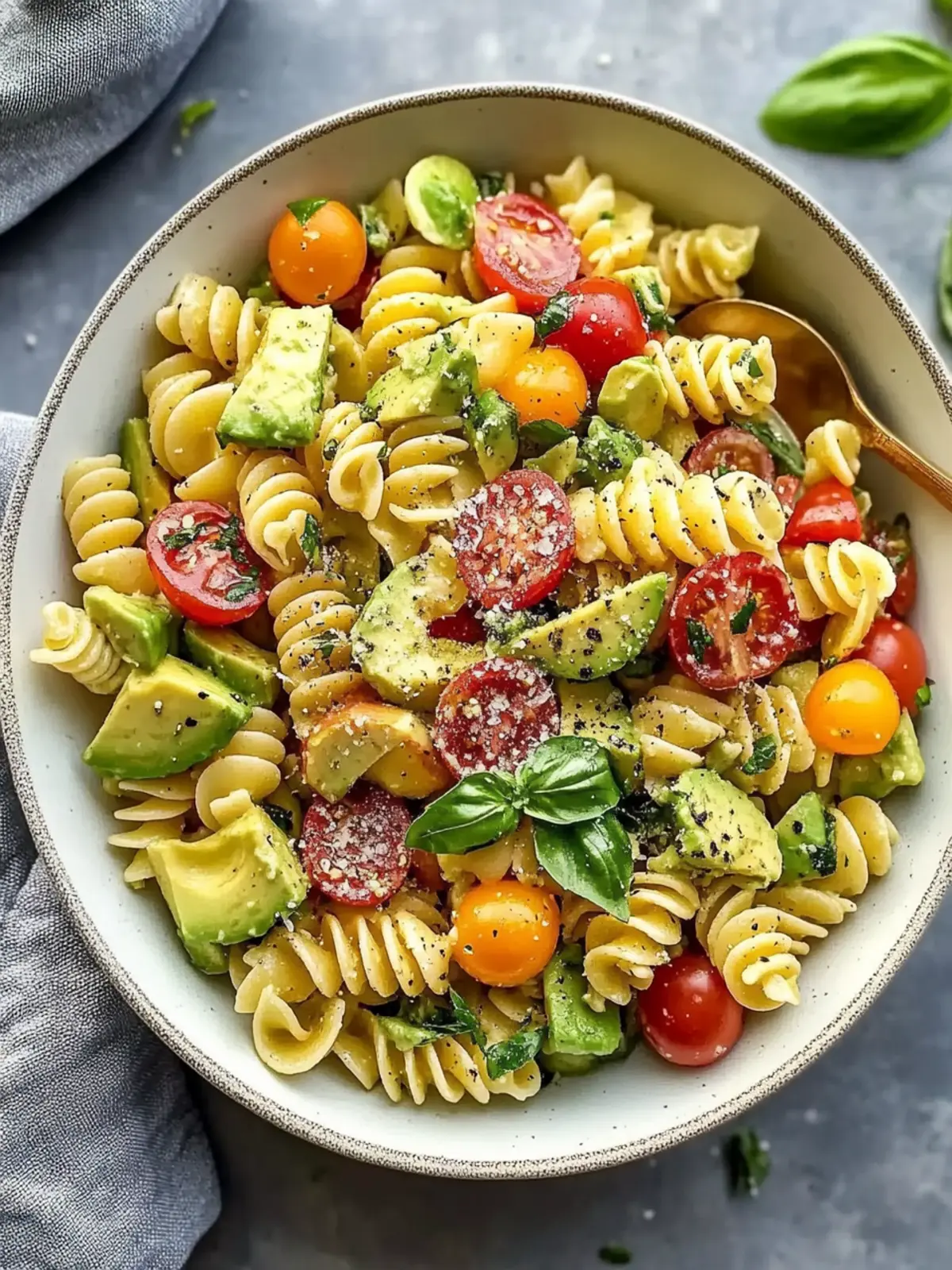 Dairy-Free Avocado Pasta Salad