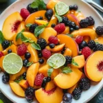 Peach Fruit Salad with Honey Lime for a Refreshing Summer Treat 10 Peach fruit salad with honey lime