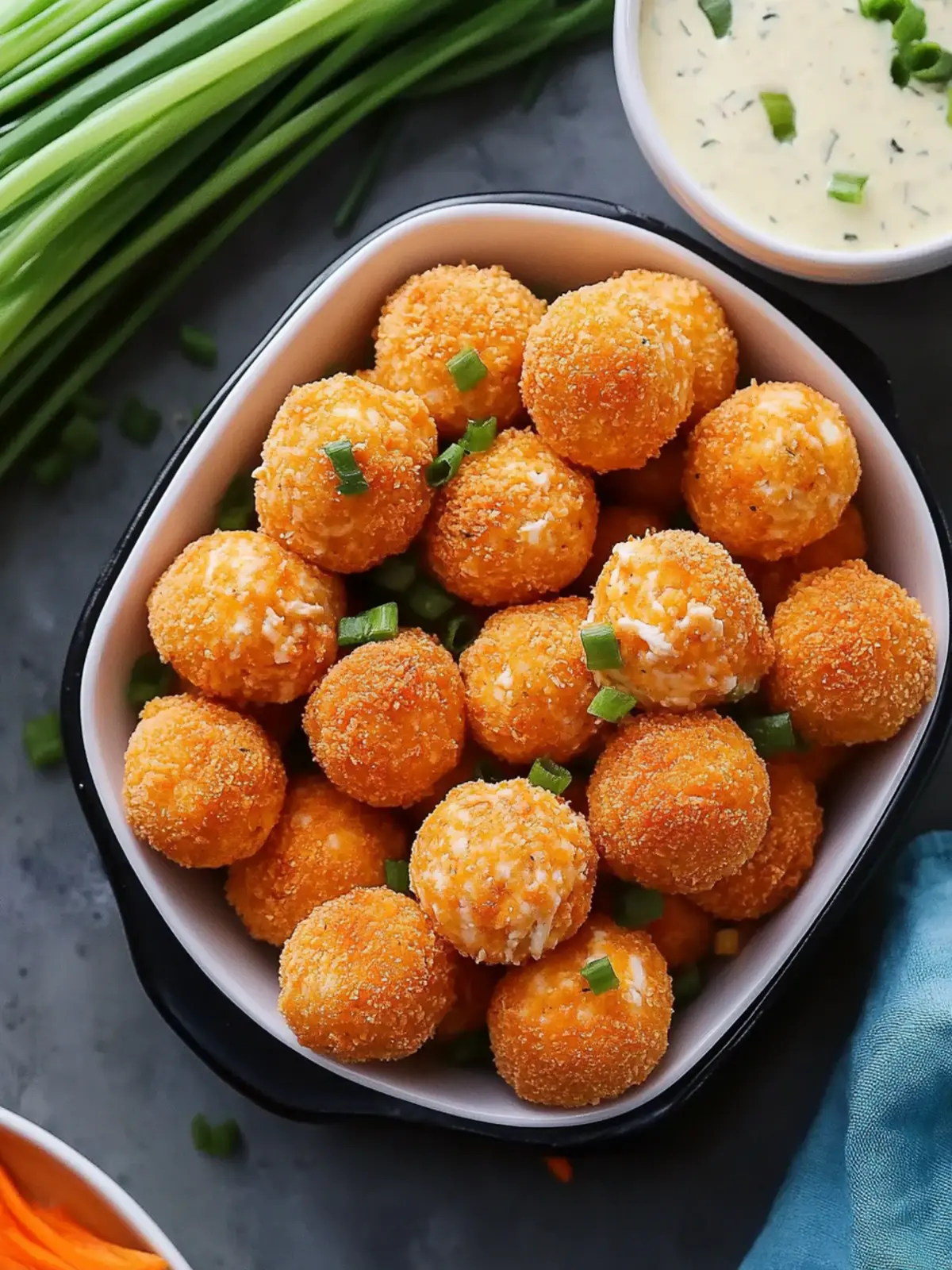 Buffalo Chicken Dip Balls