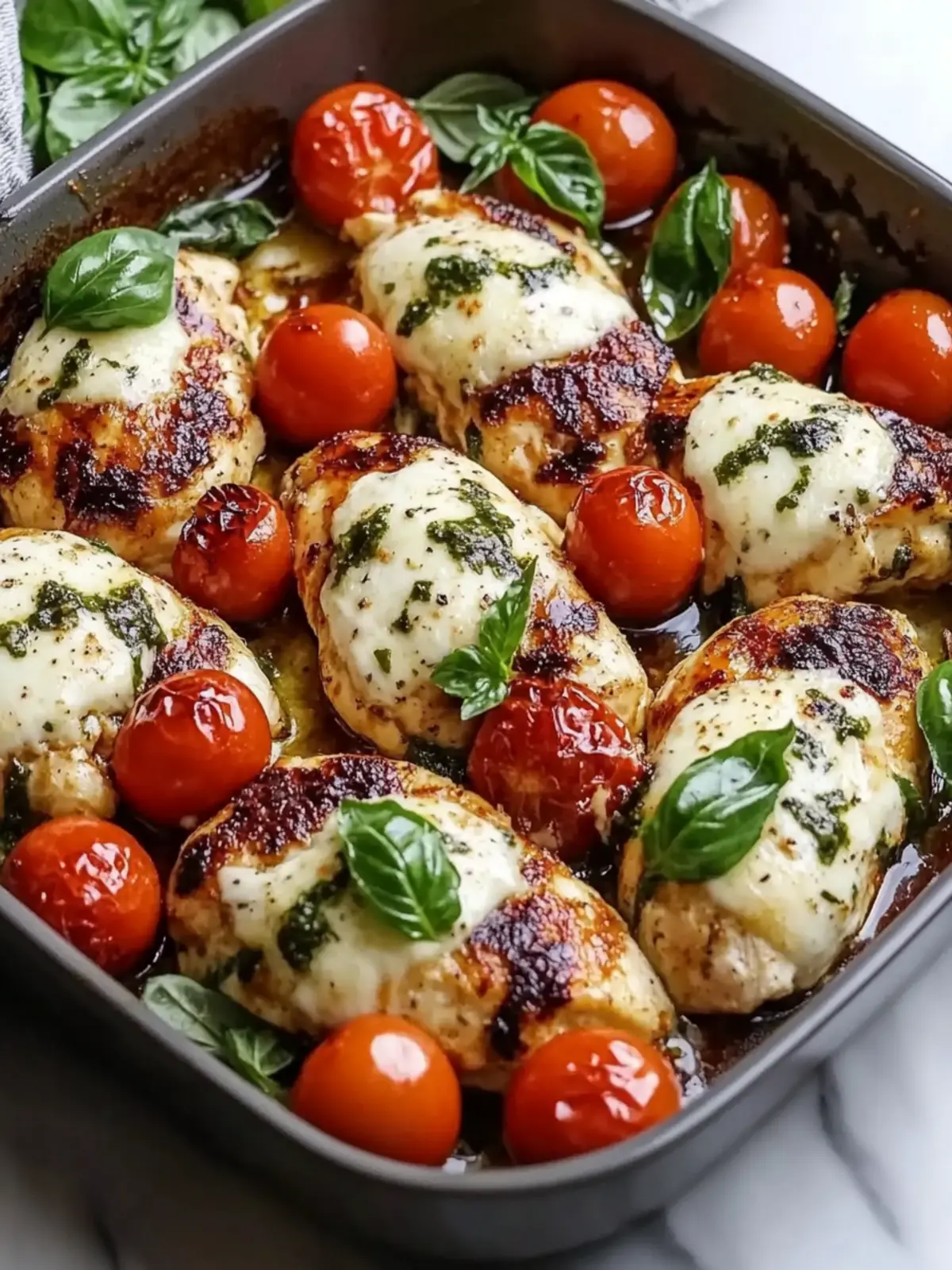 Low Carb Caprese Chicken Bake: Easy One-Pan Italian Feast 3 Low Carb Caprese Chicken Bake