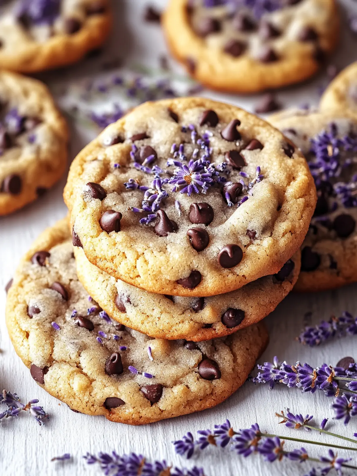 Irresistible Lavender Chocolate Chip Cookies for a Floral Treat