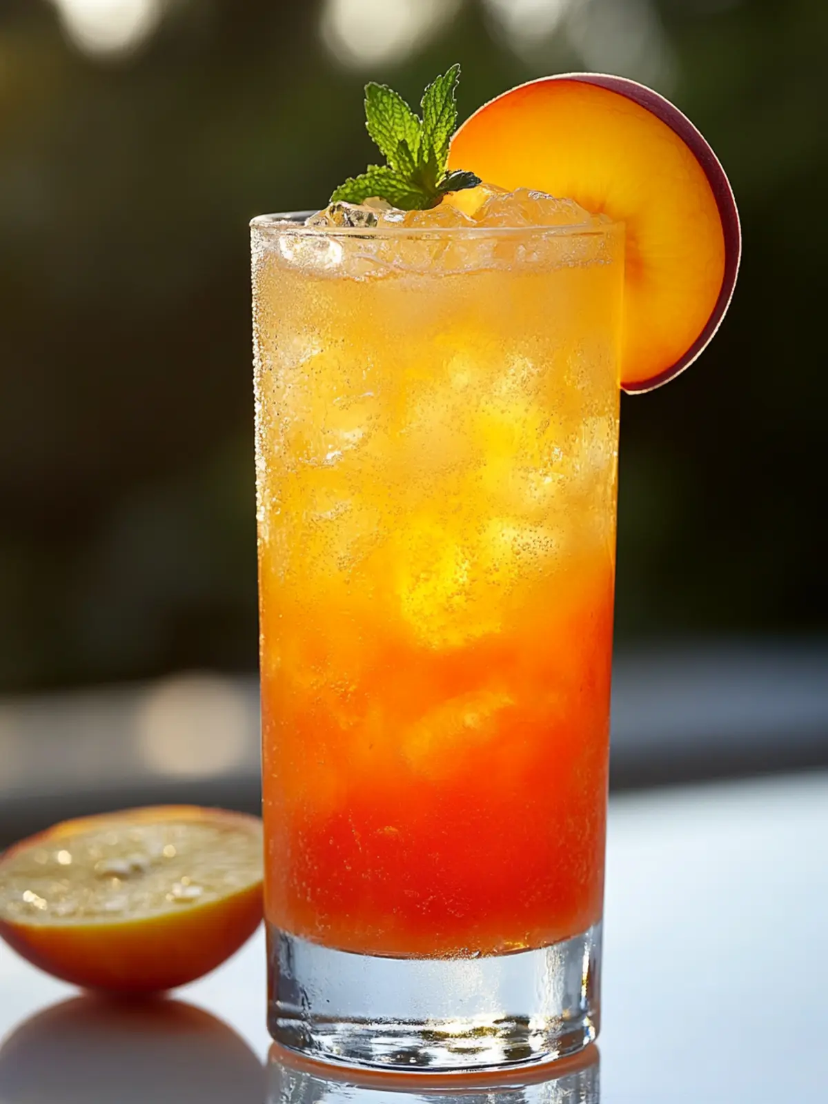 Sparkling Peach Sunrise