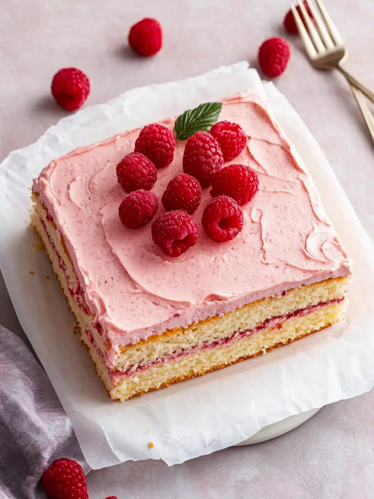 Almond Raspberry Cake