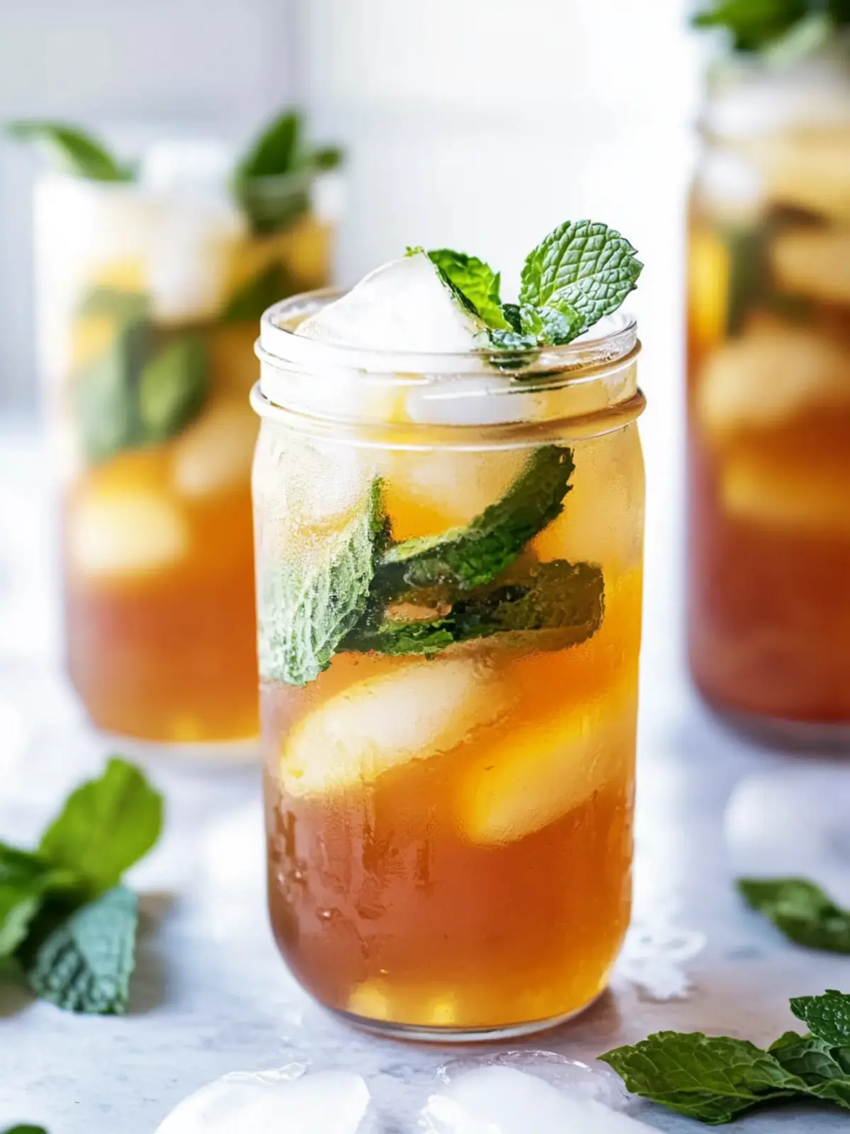 Honey Mint Green Iced Tea