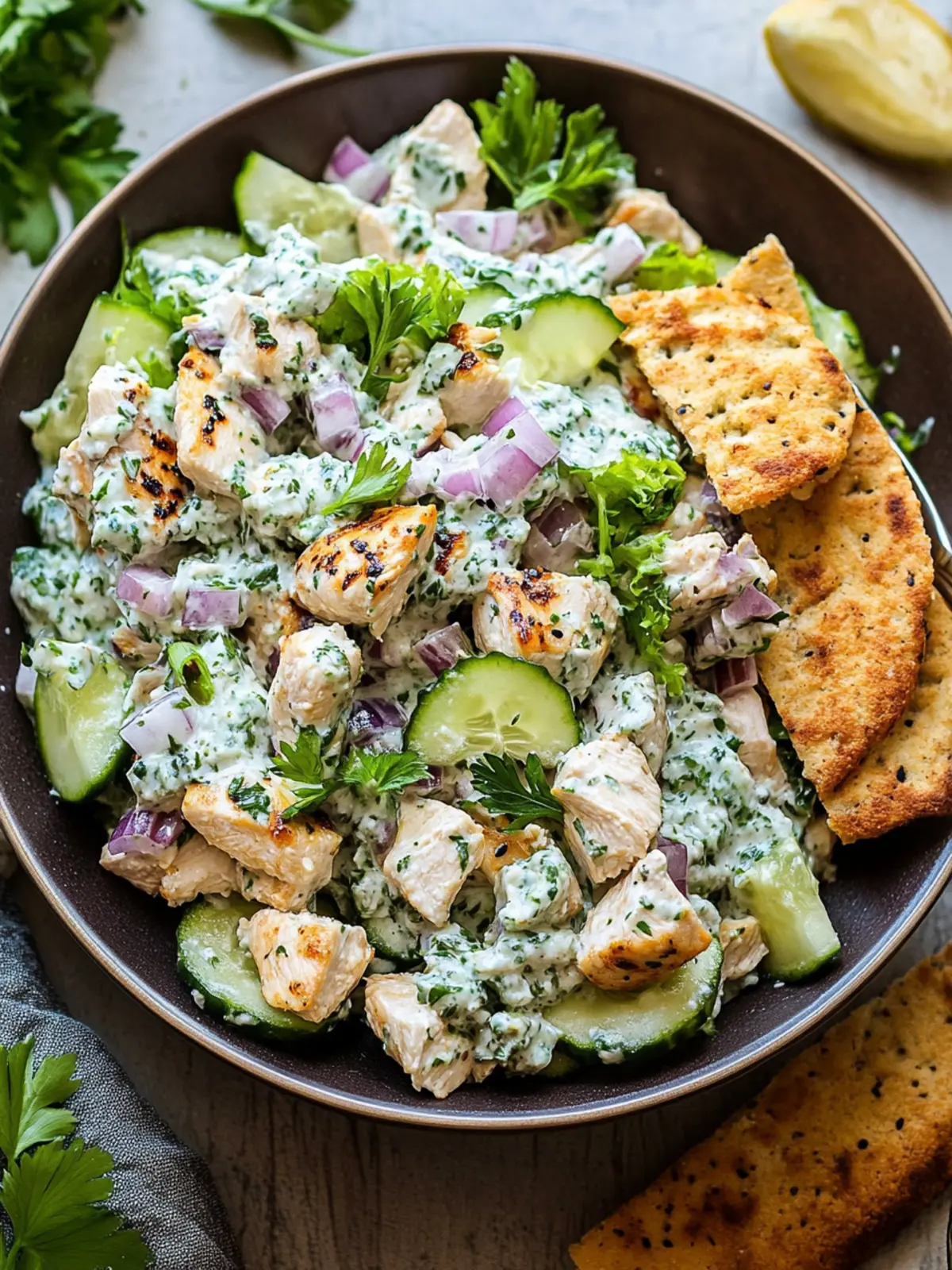 Zesty Tzatziki Chicken Salad for Fresh, Flavorful Meals 2 Tzatziki Chicken Salad