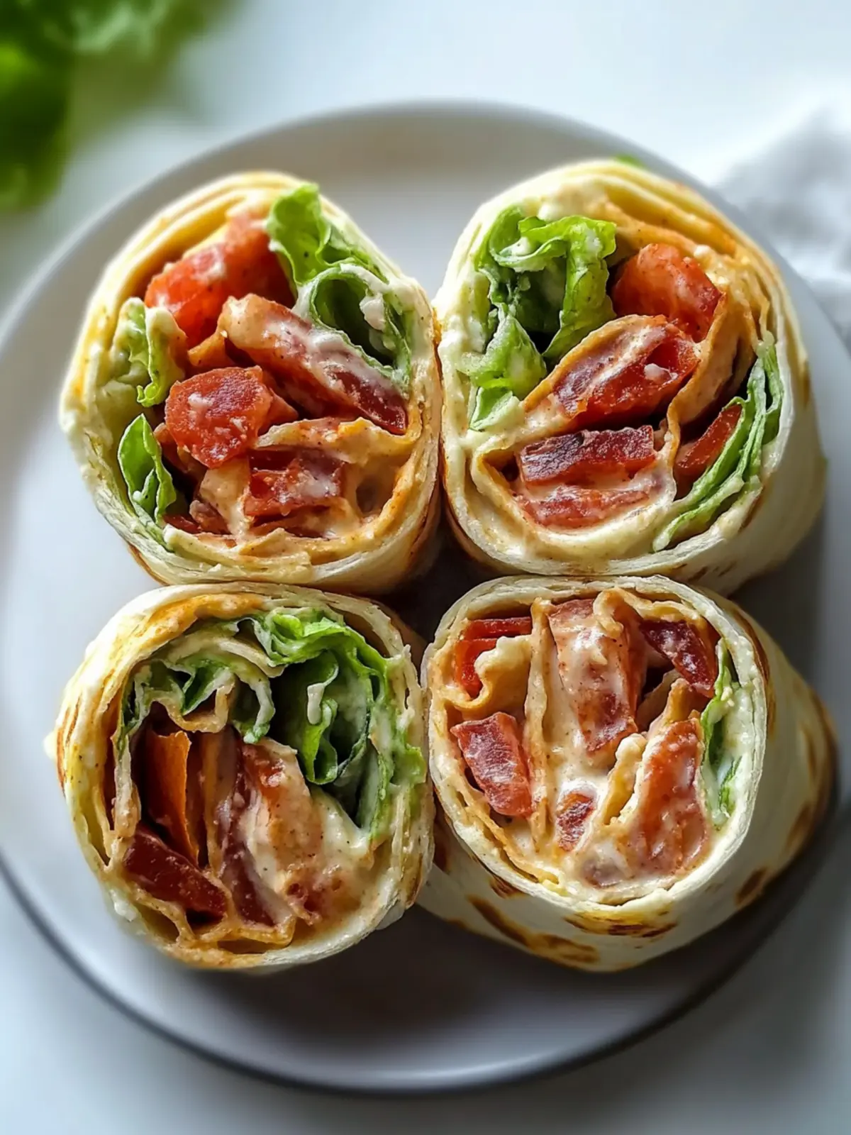 Easy BLT Wraps with Chipotle Mayo for Delicious Lunches