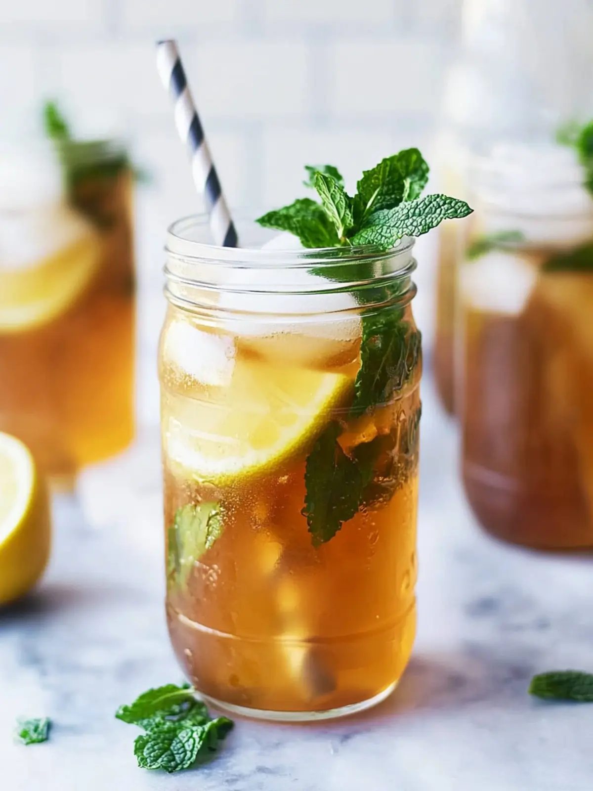 Honey Mint Green Iced Tea