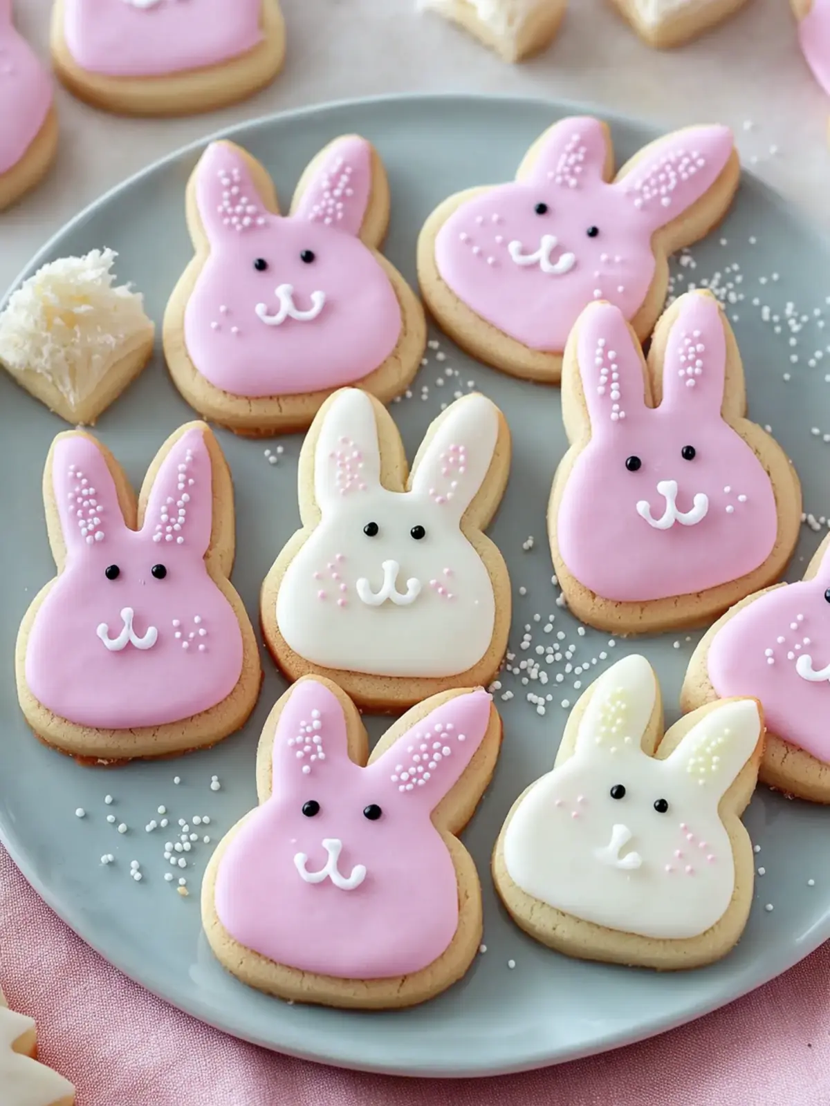 Soft Buttercream Bunny Cookies
