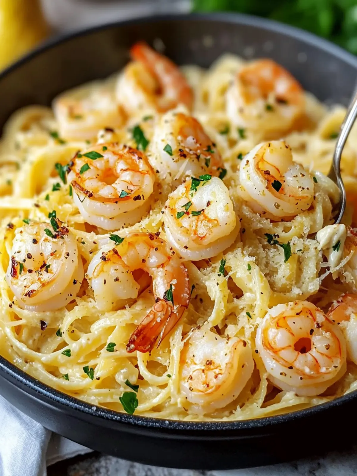 Indulge in Creamy Shrimp Scampi Garlic Cream Pasta Delight 3 Shrimp Scampi Garlic Cream Pasta