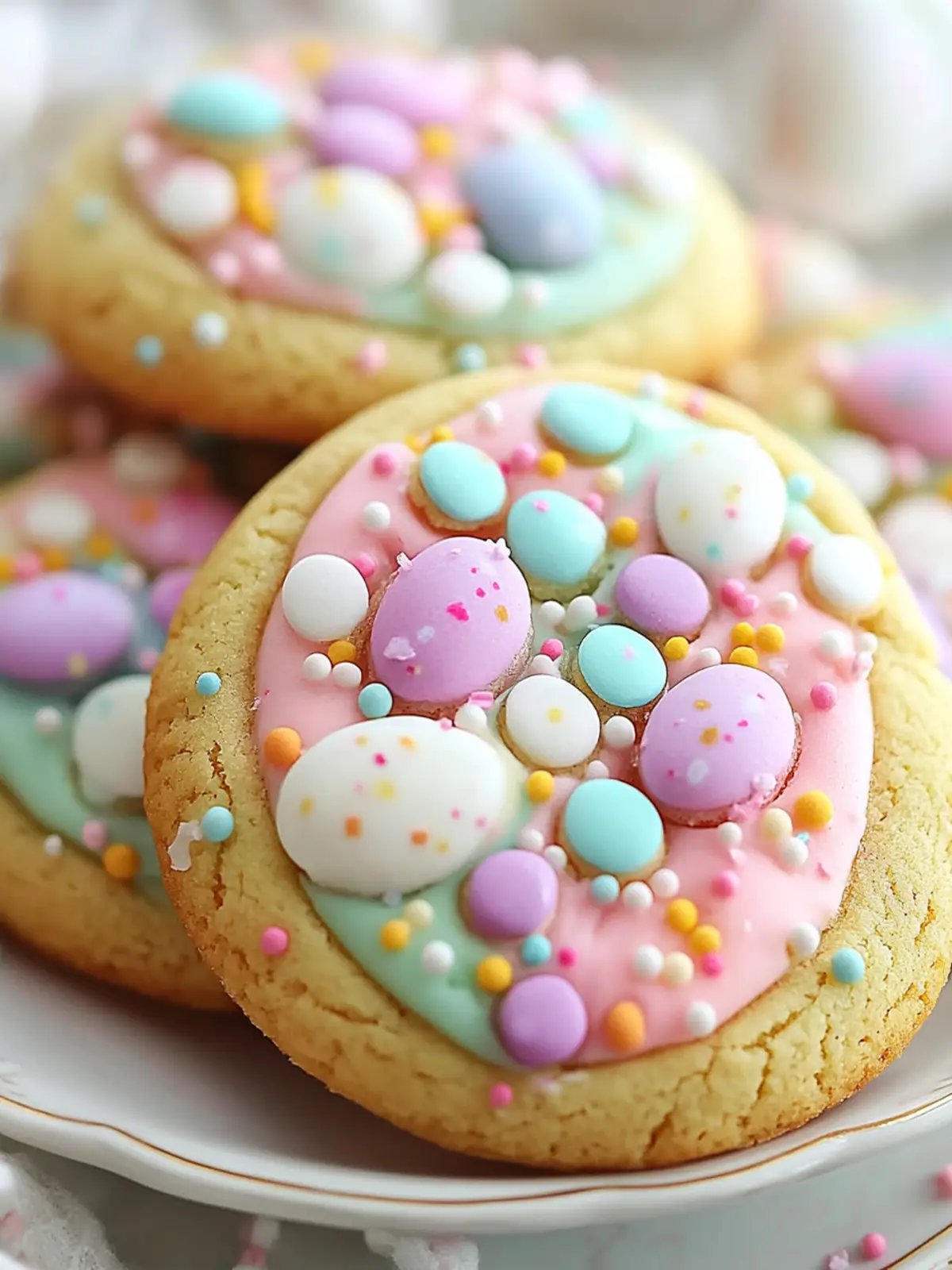 Easter Cookies That Spark Joy with White Chocolate and M&M's 3 Easter Cookies